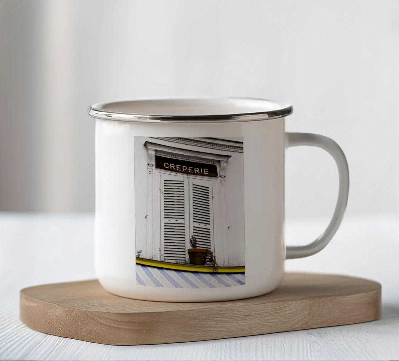 Yes Please tazza in smalto da Babett Schultze