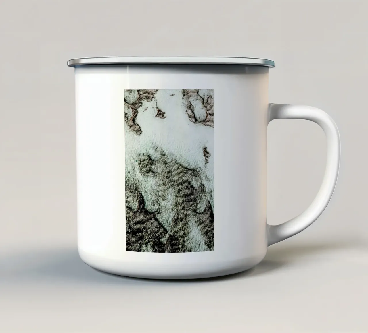Beach Sea Pattern 3 tazza in smalto da Chris Abatzis