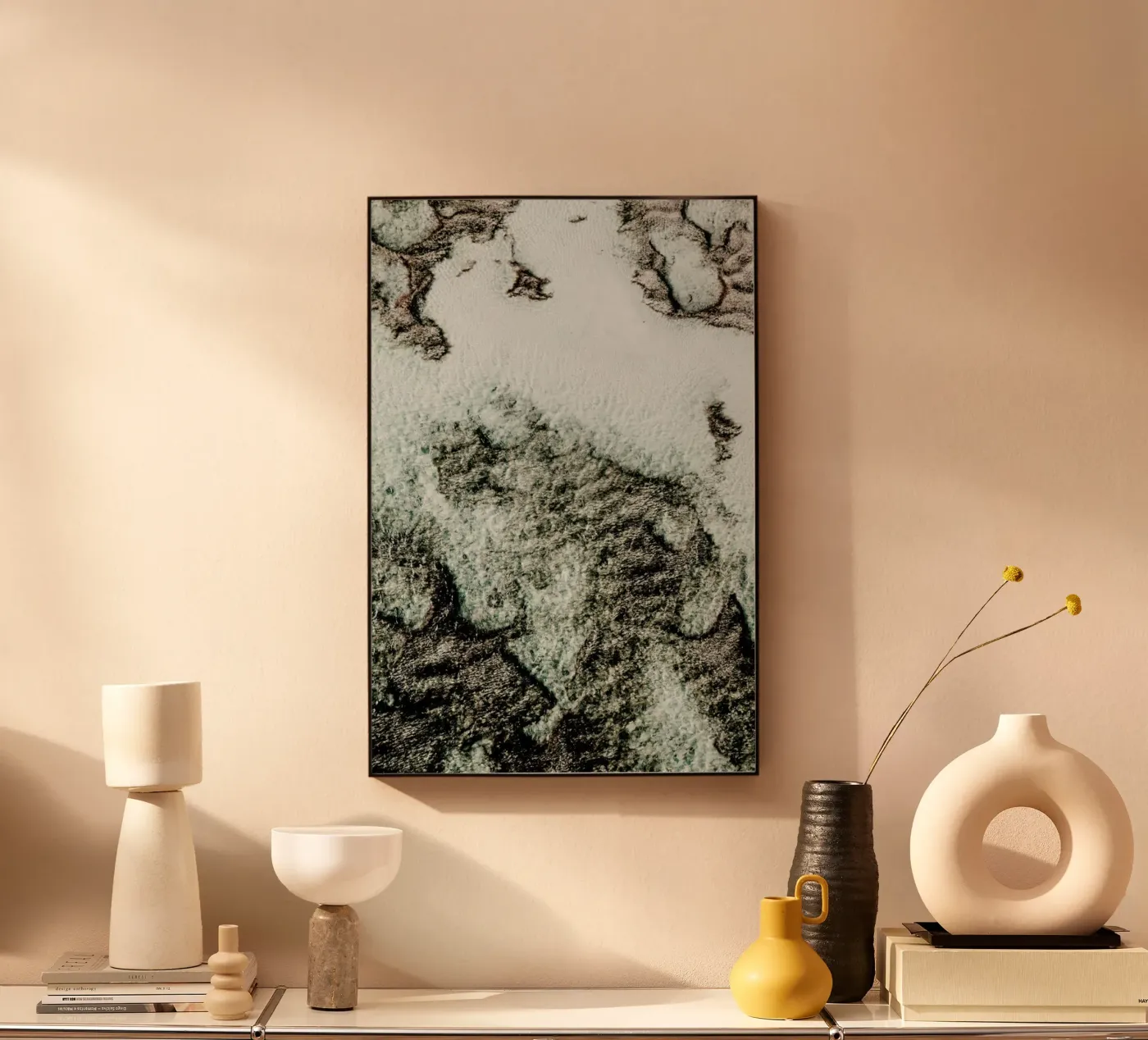 Beach Sea Pattern 3 acrylic glass by Chris Abatzis