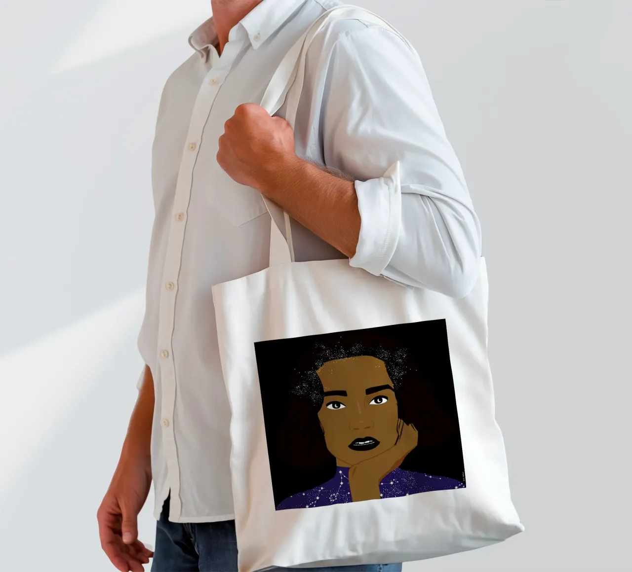 Moon's Eye tote bag by Céleste Wallaert