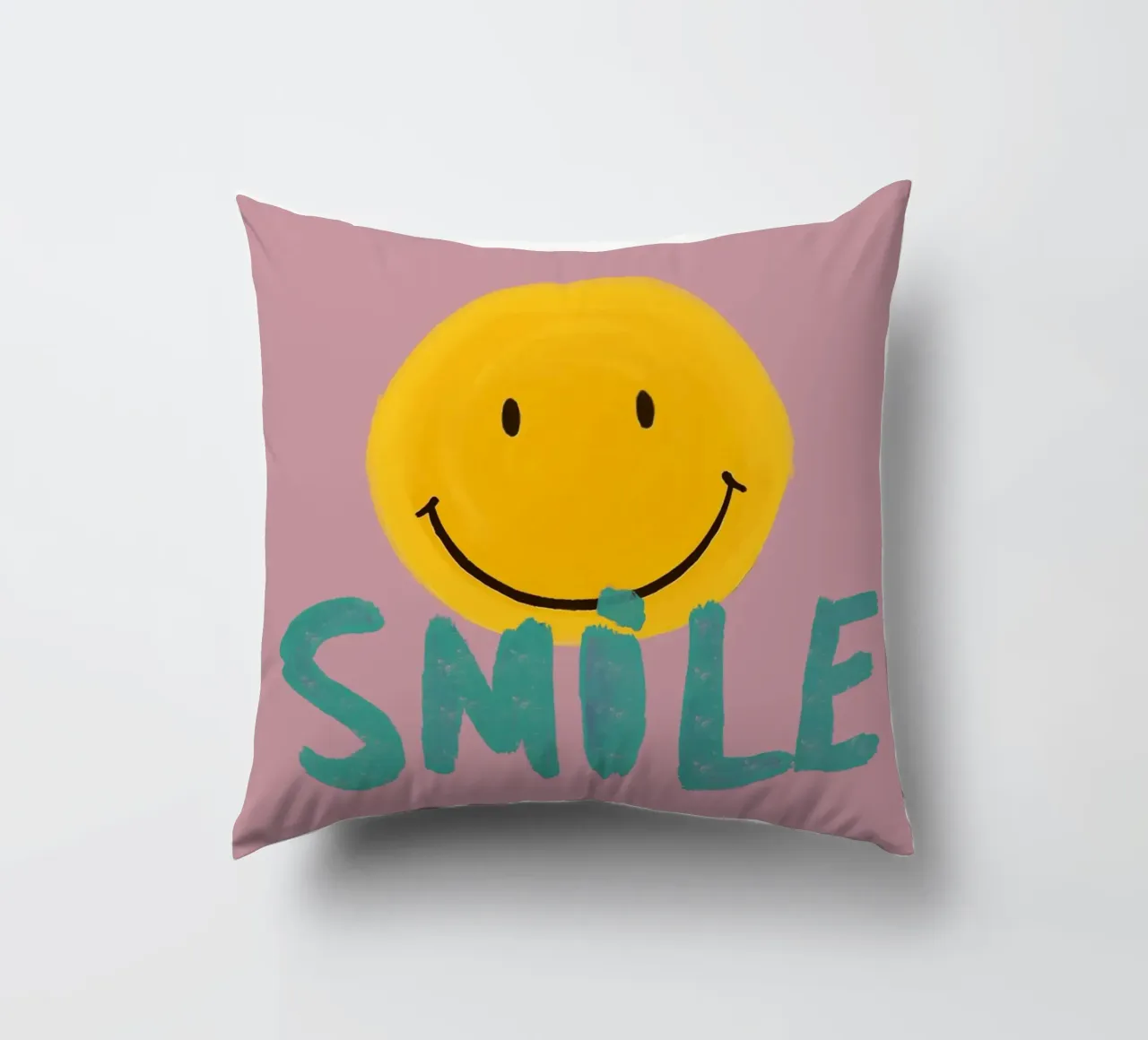 Painted Positivity – Smile & Shine cuscino da Studio Mooodz