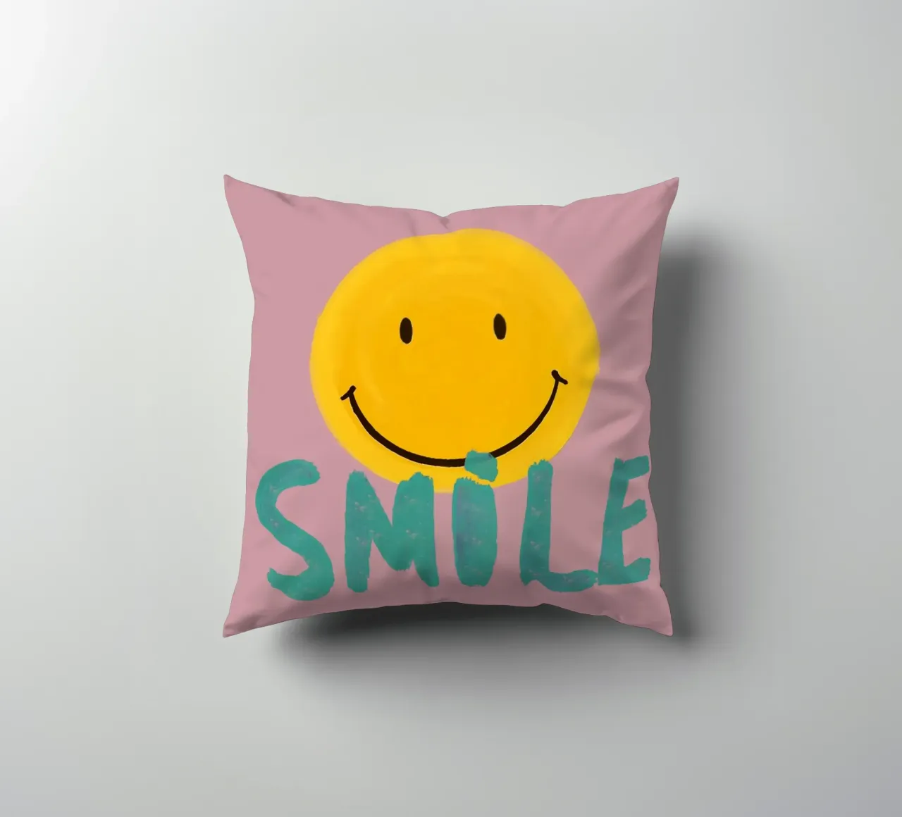 Painted Positivity – Smile & Shine cuscino da Studio Mooodz