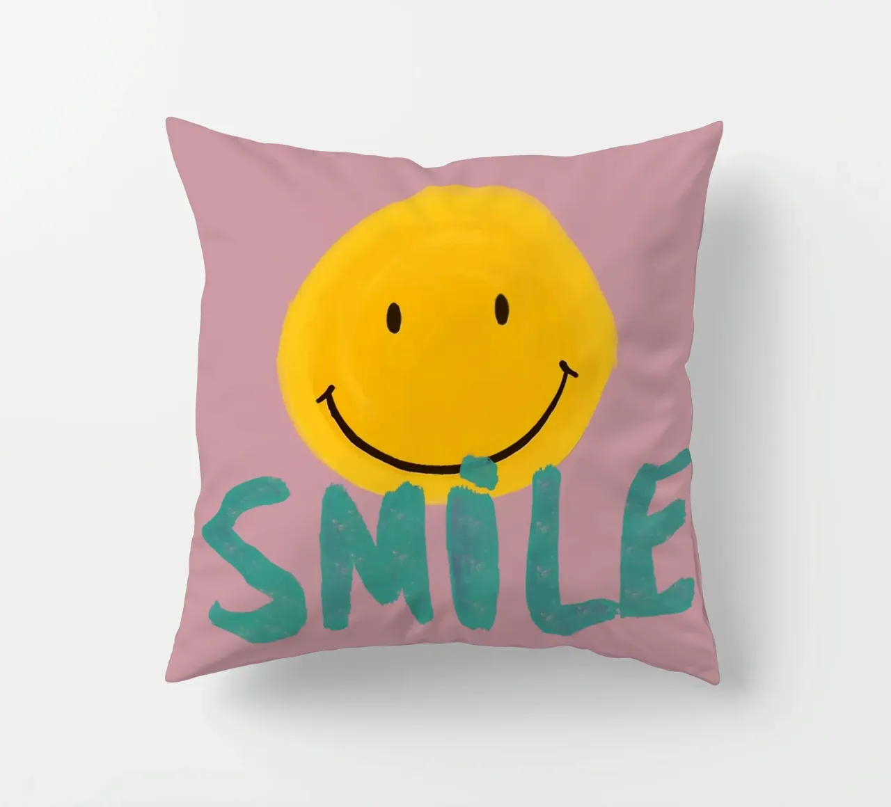 Painted Positivity – Smile & Shine cuscino da Studio Mooodz