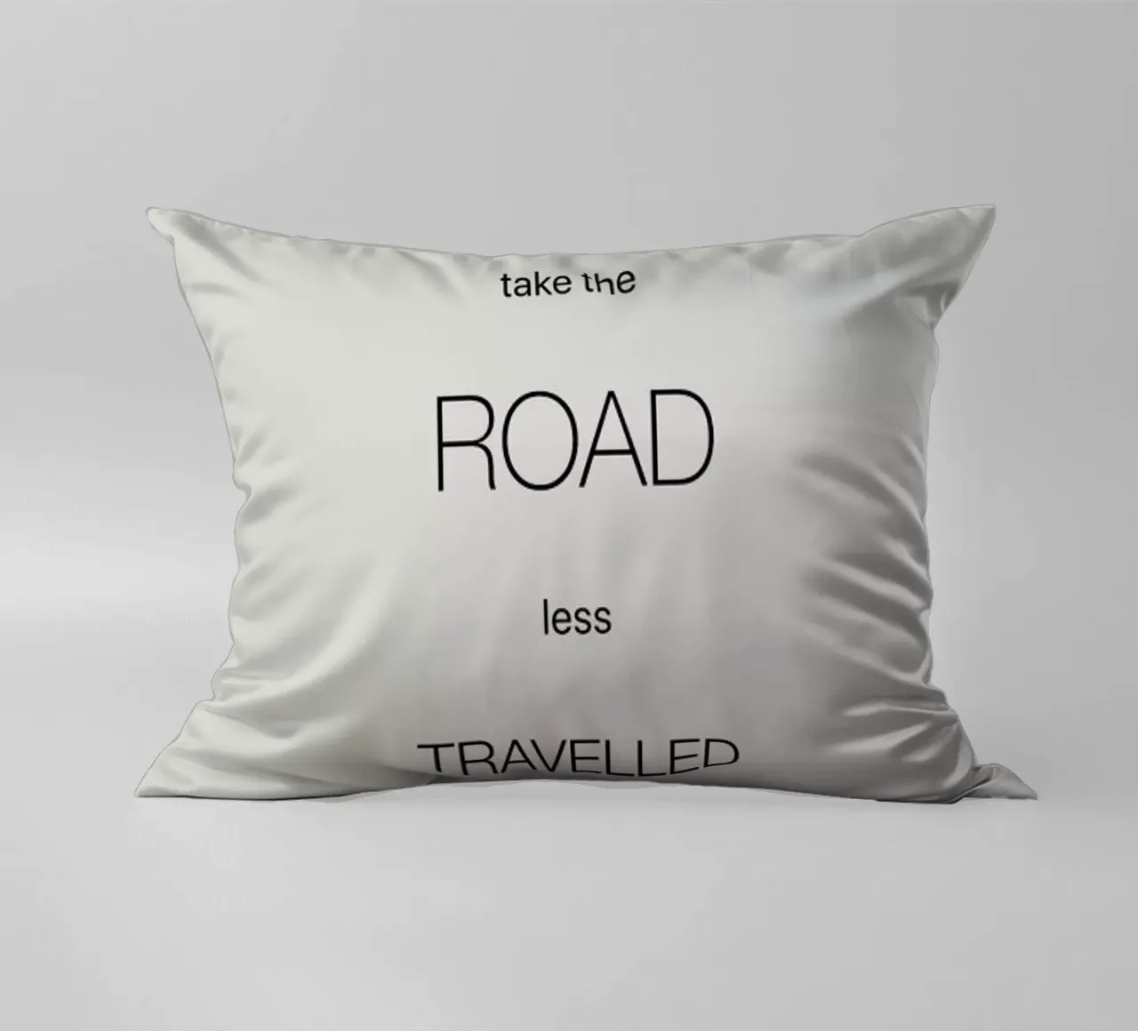 Take the Road Less Travelled decorative cushion by Studio One