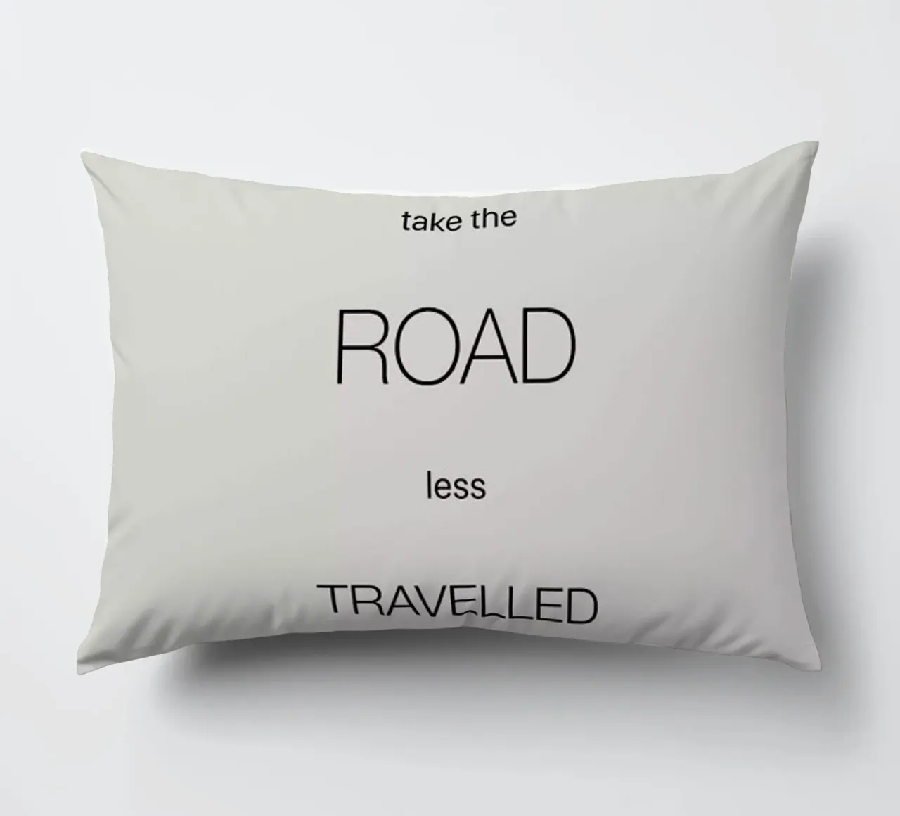 Take the Road Less Travelled decorative cushion by Studio One