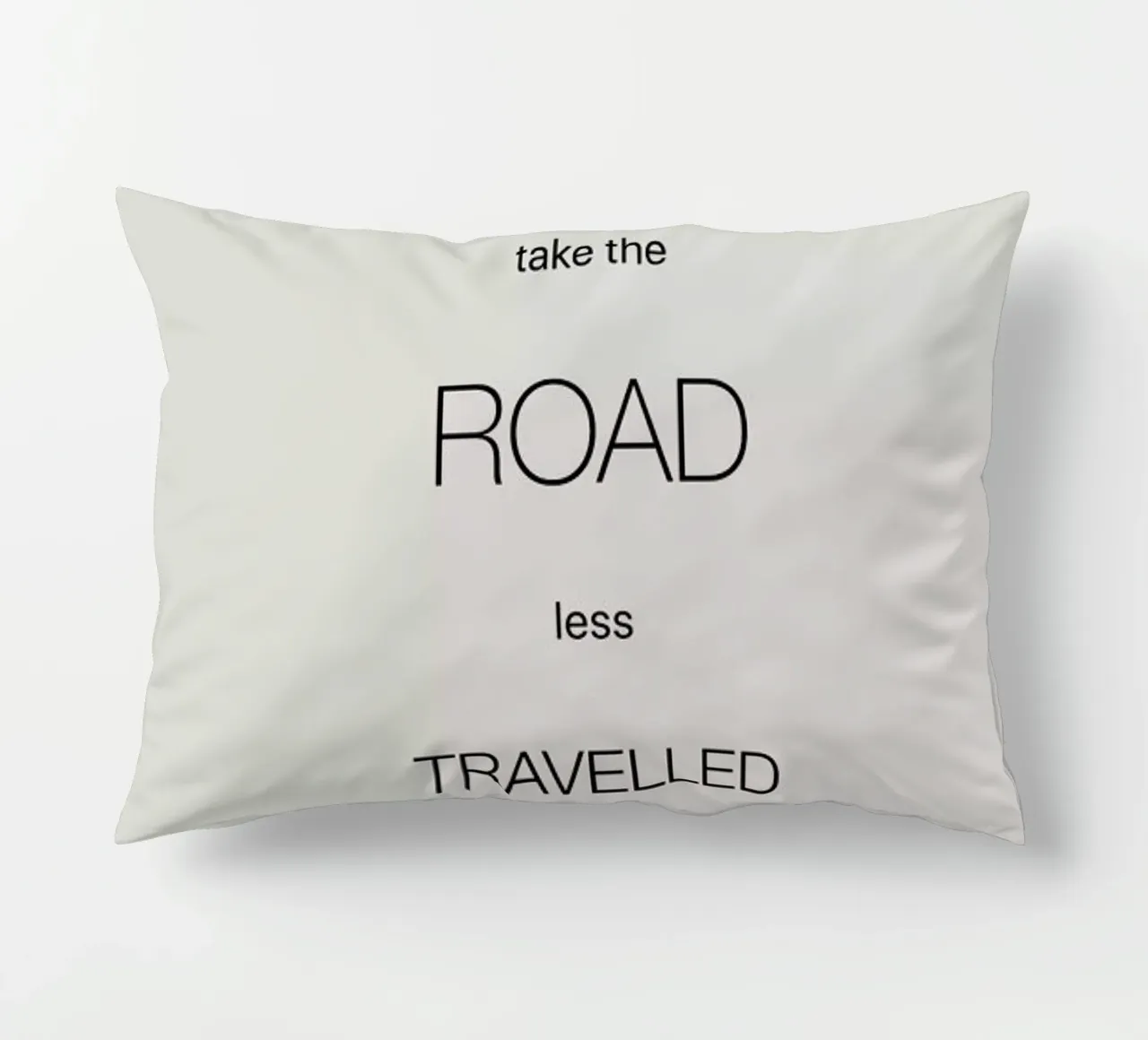 Take the Road Less Travelled decorative cushion by Studio One