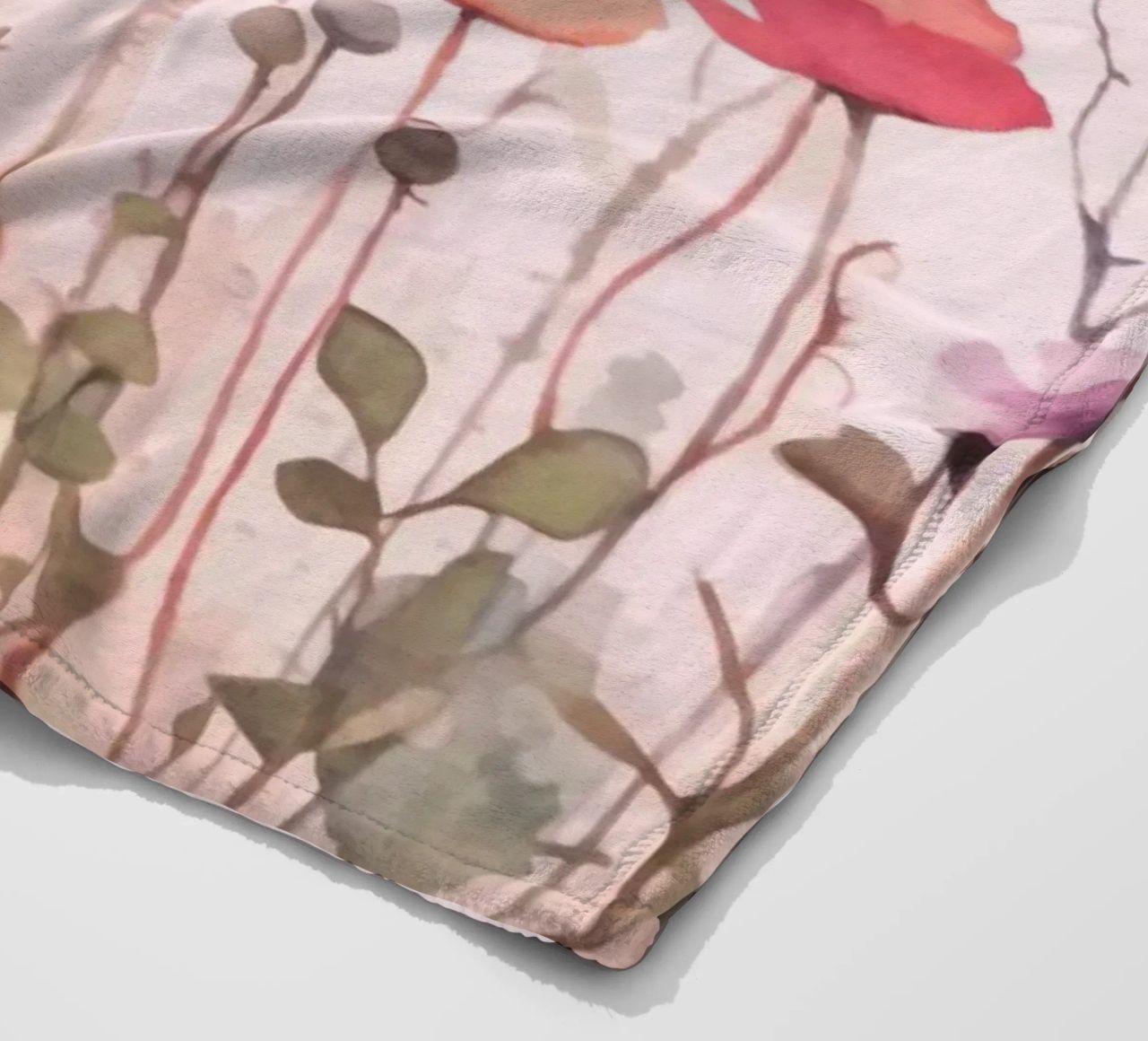 Vibrazioni estive di fiori selvatici pastello coperta in pile da Andrea Haase Modern Home
