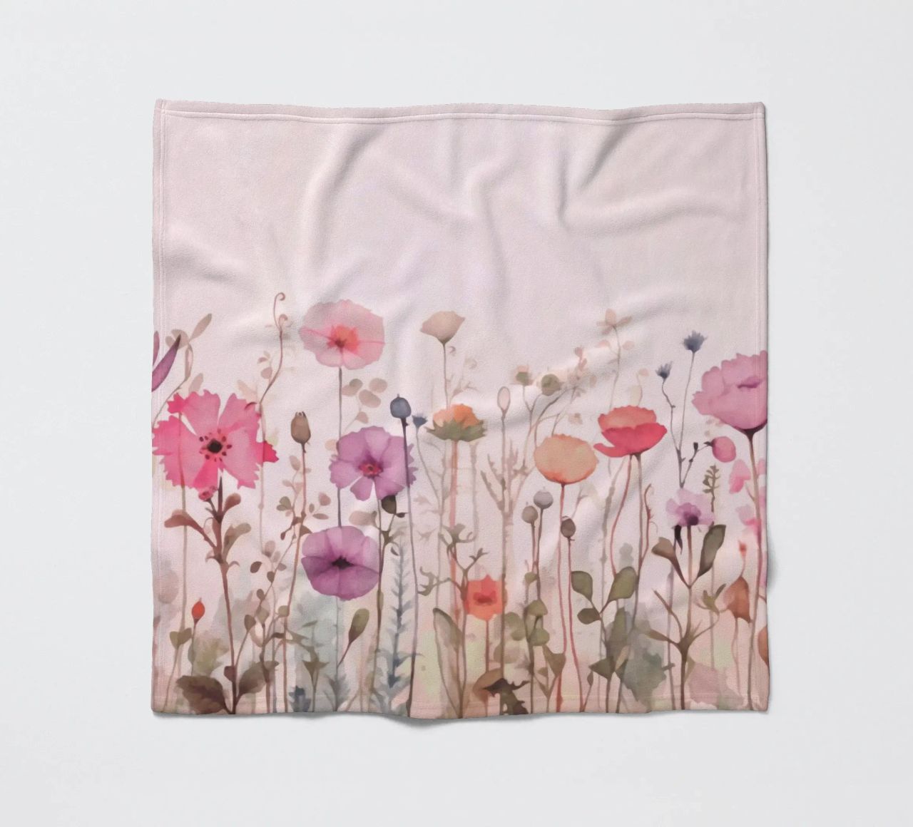 Vibrazioni estive di fiori selvatici pastello coperta in pile da Andrea Haase Modern Home