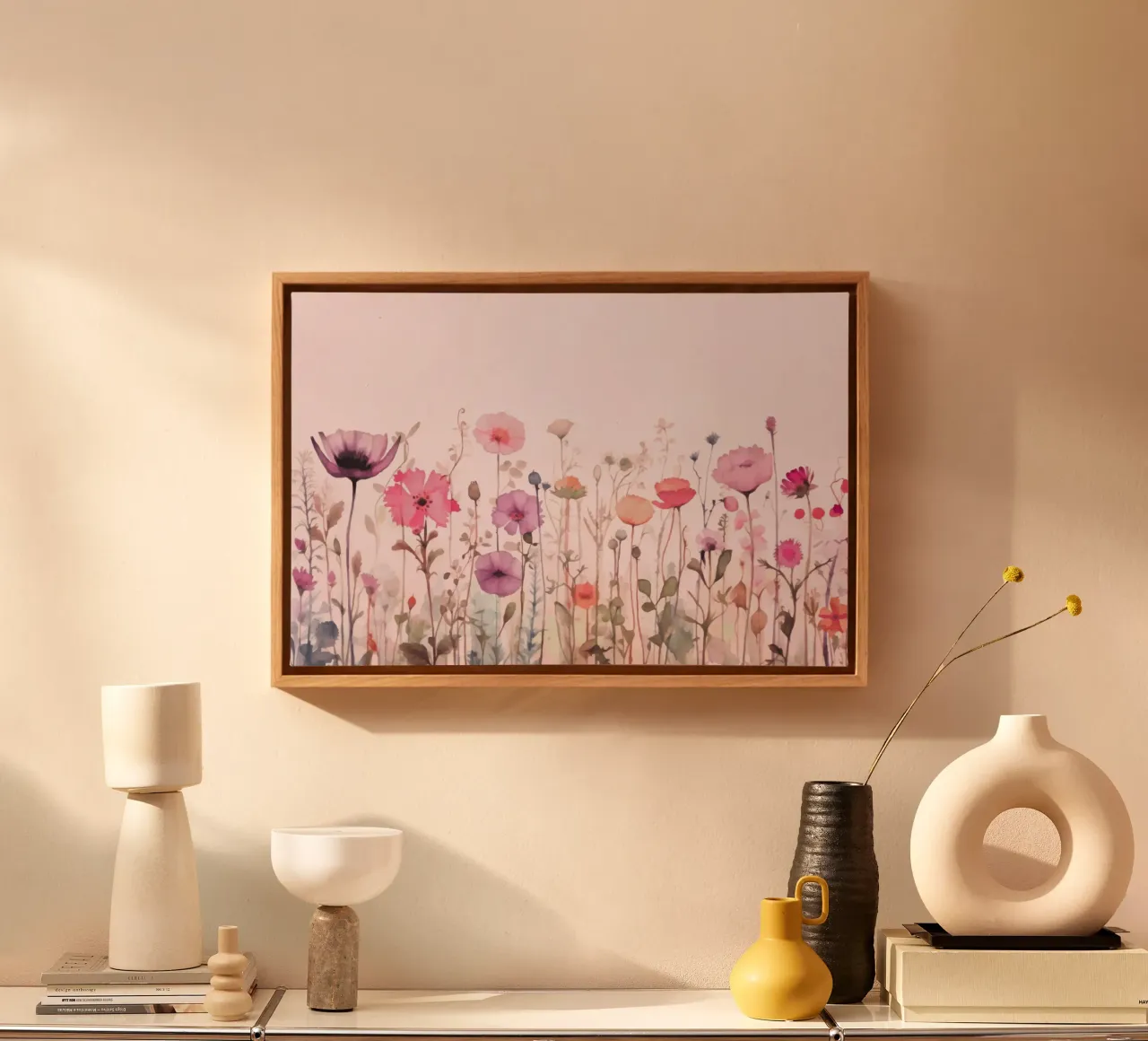 Summer Meadow Pastel Wildflower Vibes canvas by Andrea Haase Modern Home