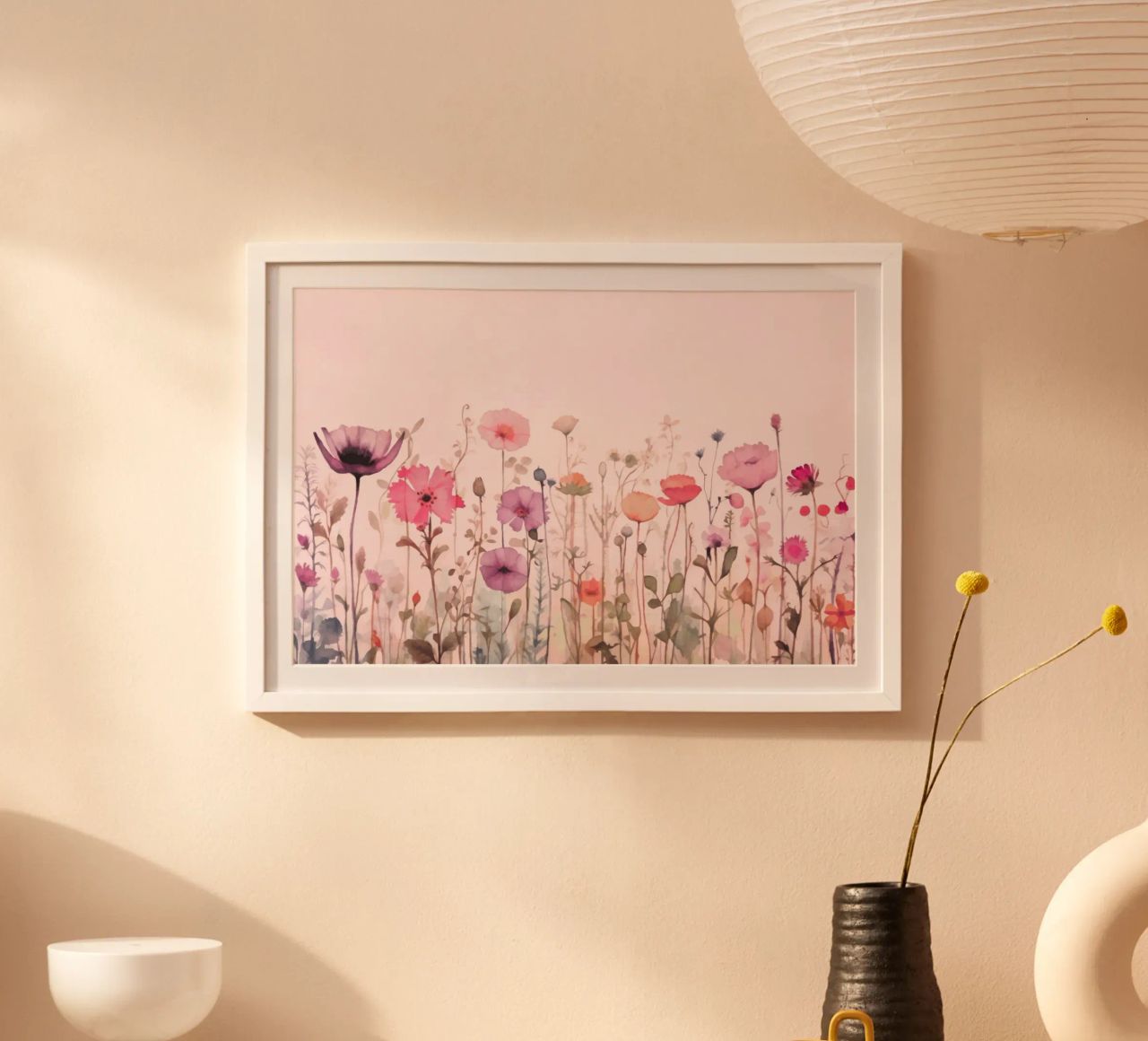 Vibrazioni estive di fiori selvatici pastello poster da Andrea Haase Modern Home
