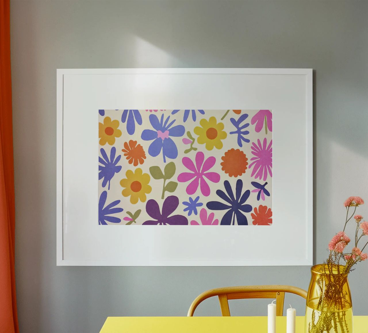 Matisse inspiriert Groovy Blumengarten Hahnemühle von Andrea Haase Modern Home