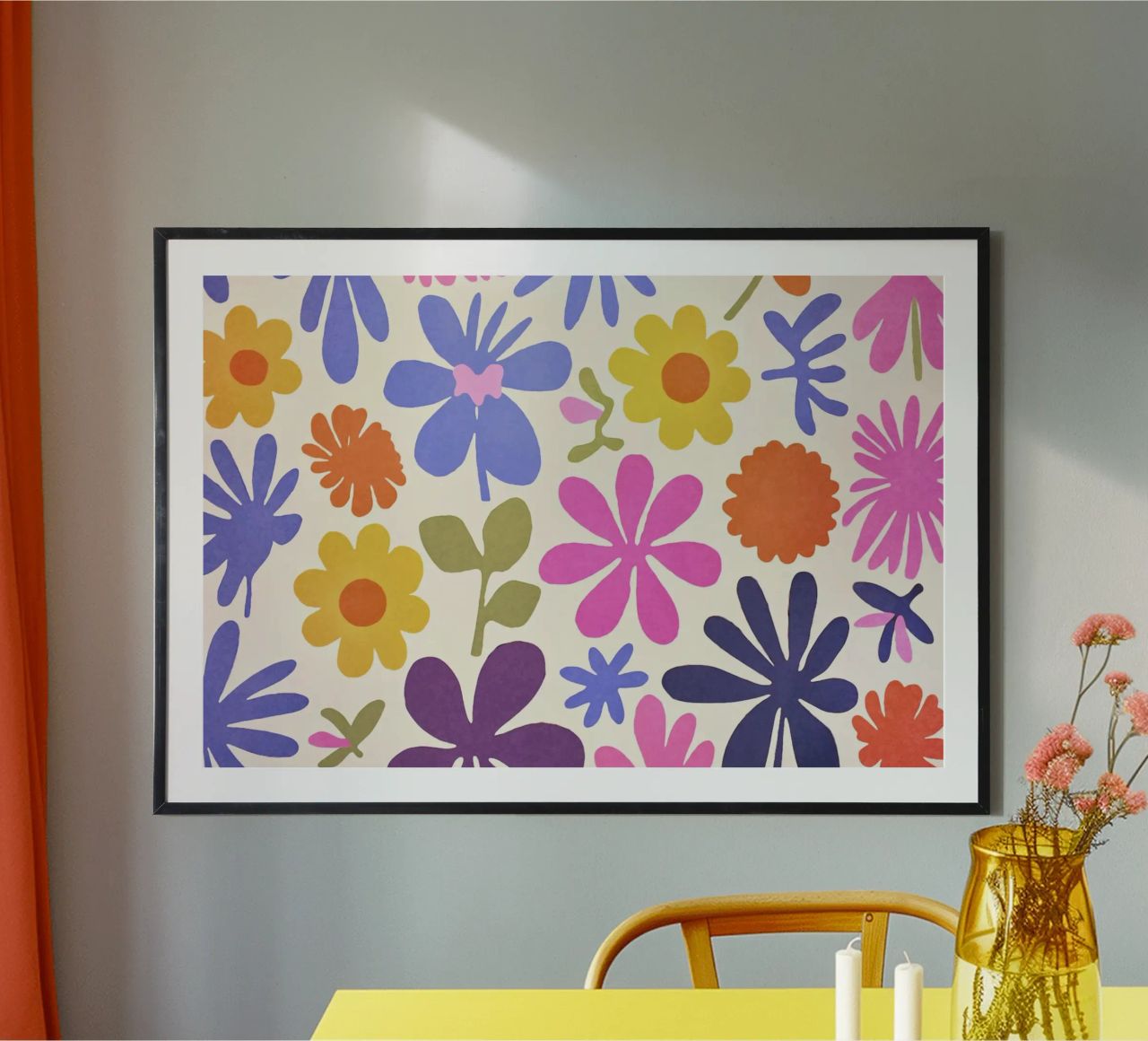 Matisse inspiriert Groovy Blumengarten Hahnemühle von Andrea Haase Modern Home