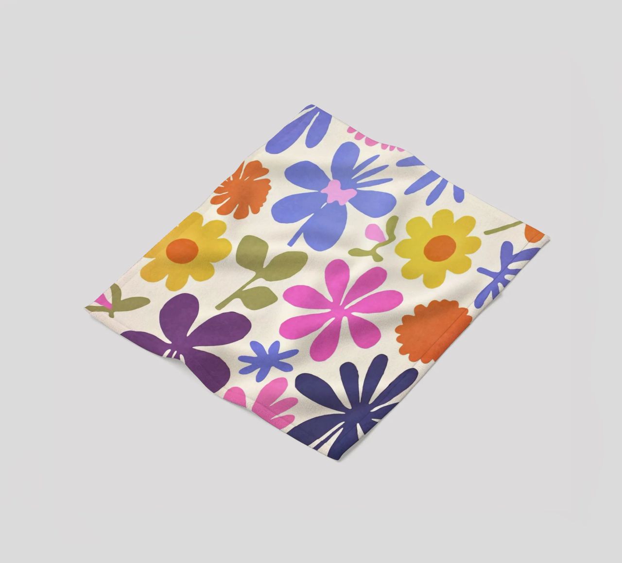 Matisse inspiriert Groovy Blumengarten Fleecedecke von Andrea Haase Modern Home