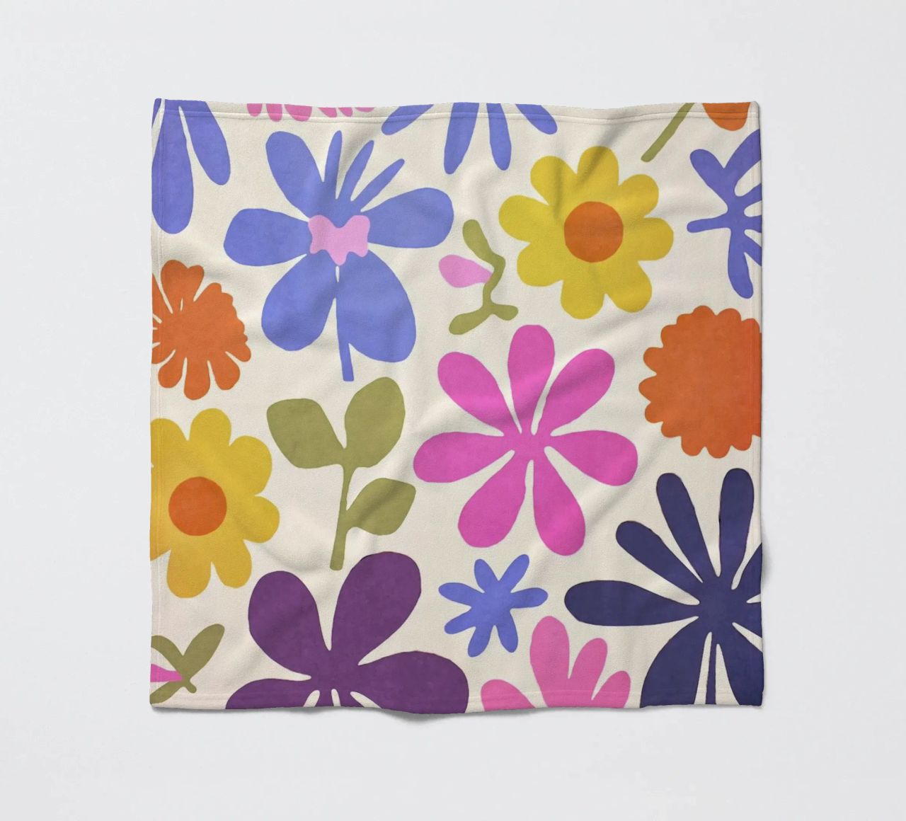 Matisse inspiriert Groovy Blumengarten Fleecedecke von Andrea Haase Modern Home