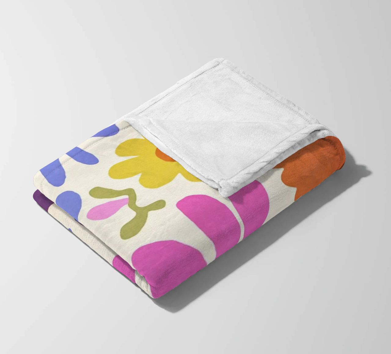Matisse inspiriert Groovy Blumengarten Fleecedecke von Andrea Haase Modern Home