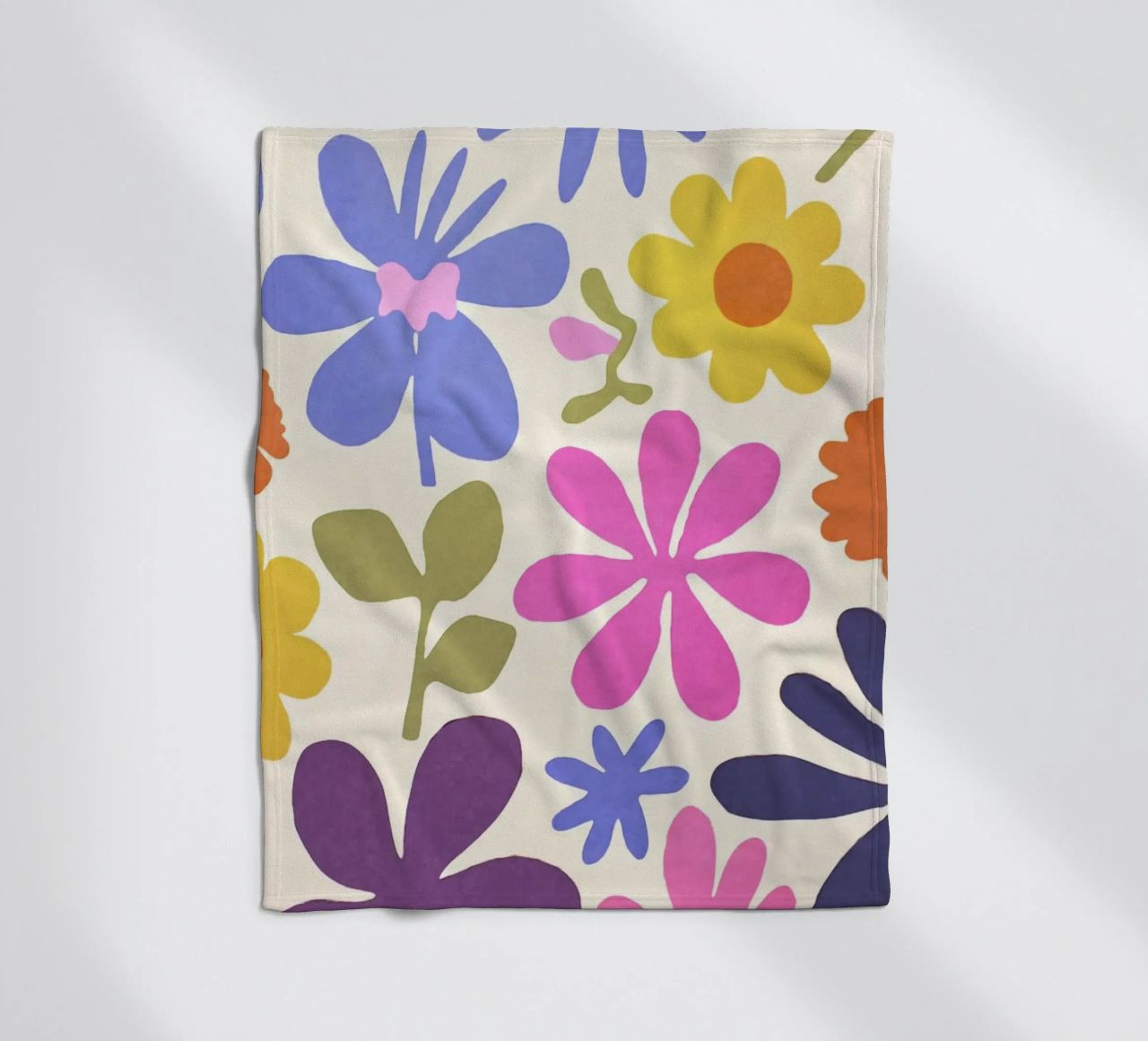 Matisse inspiriert Groovy Blumengarten Fleecedecke von Andrea Haase Modern Home