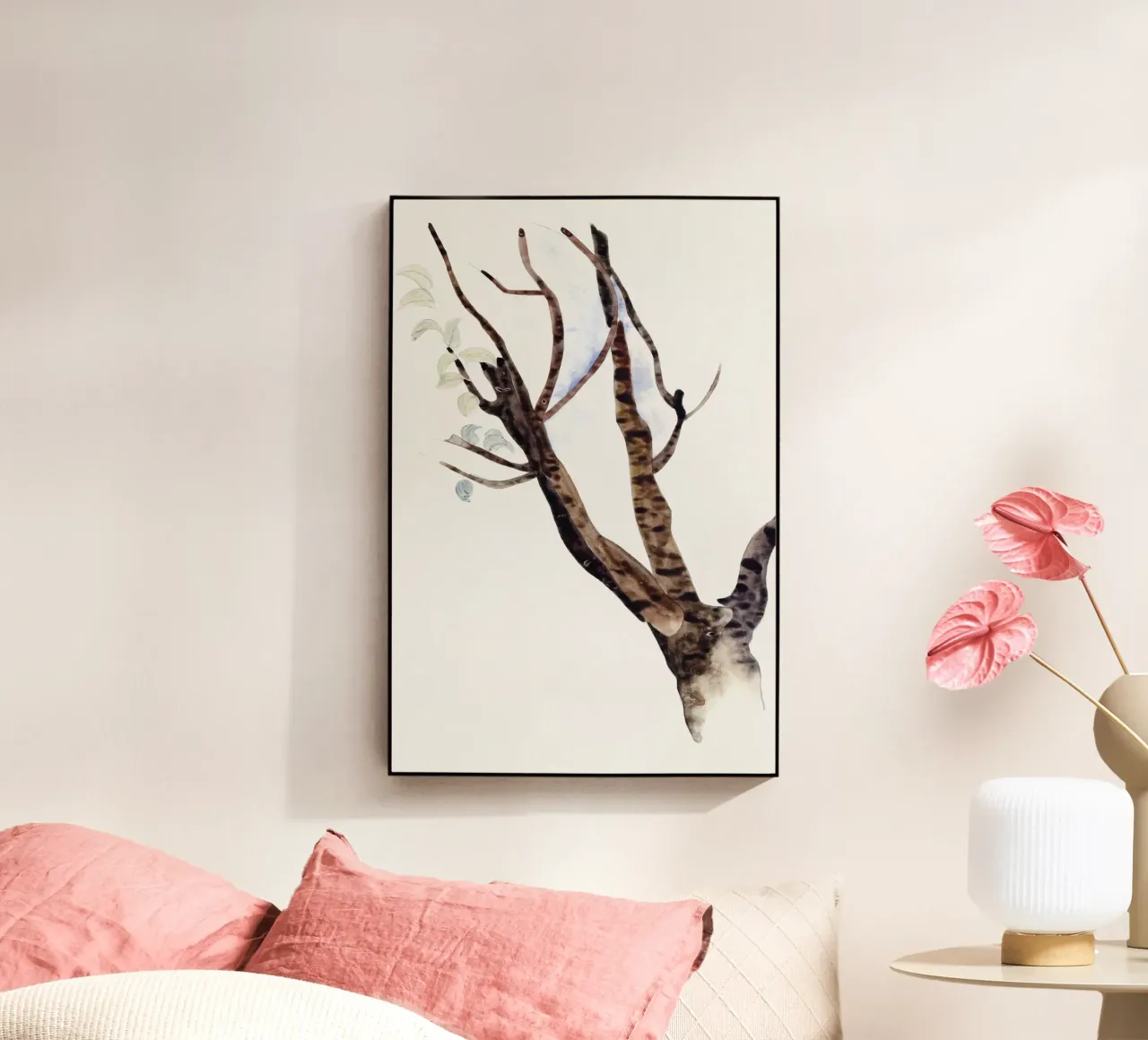 Baum Aquarell plexiglass da Second Canvas