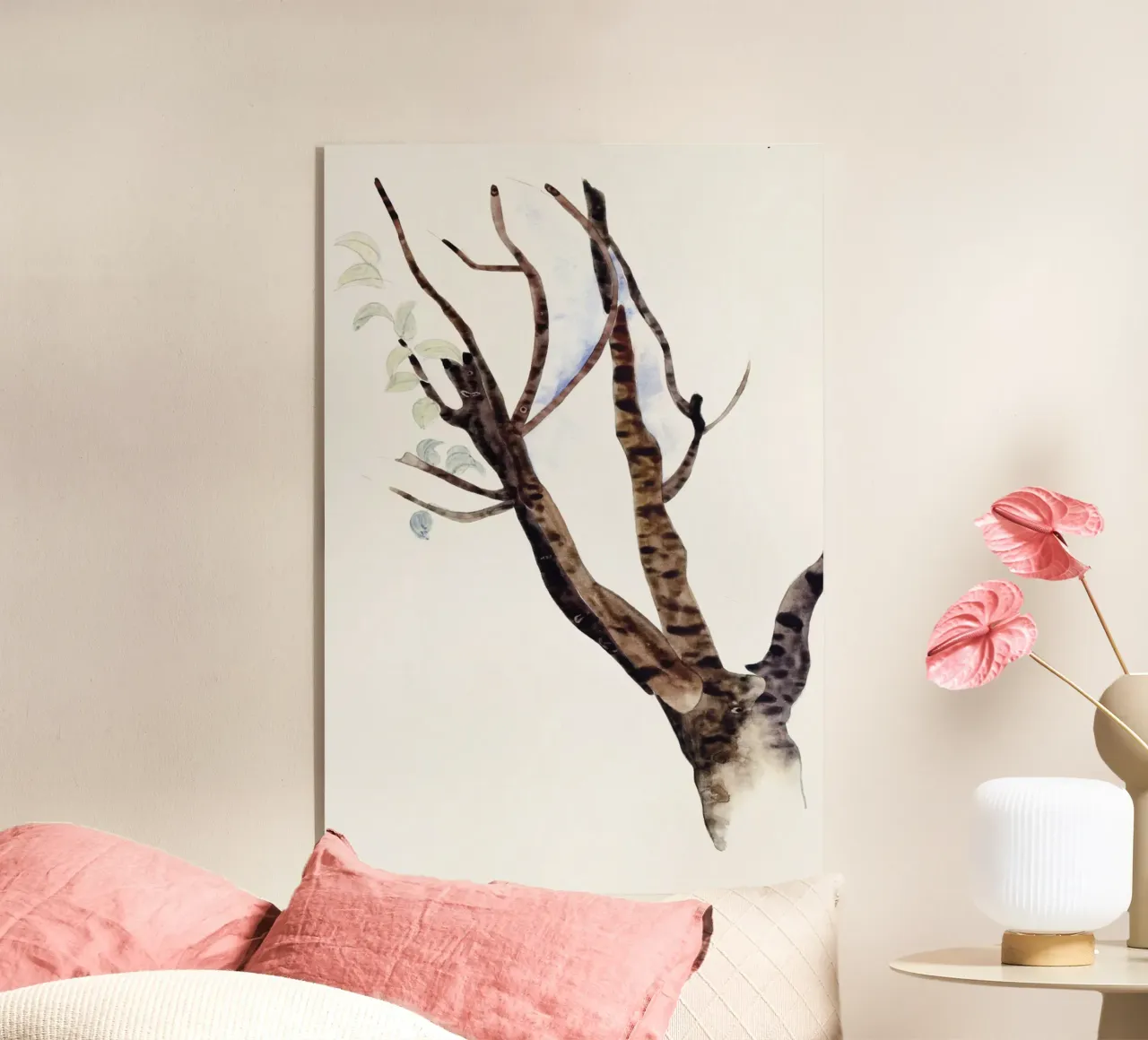 Baum Aquarell plexiglass da Second Canvas