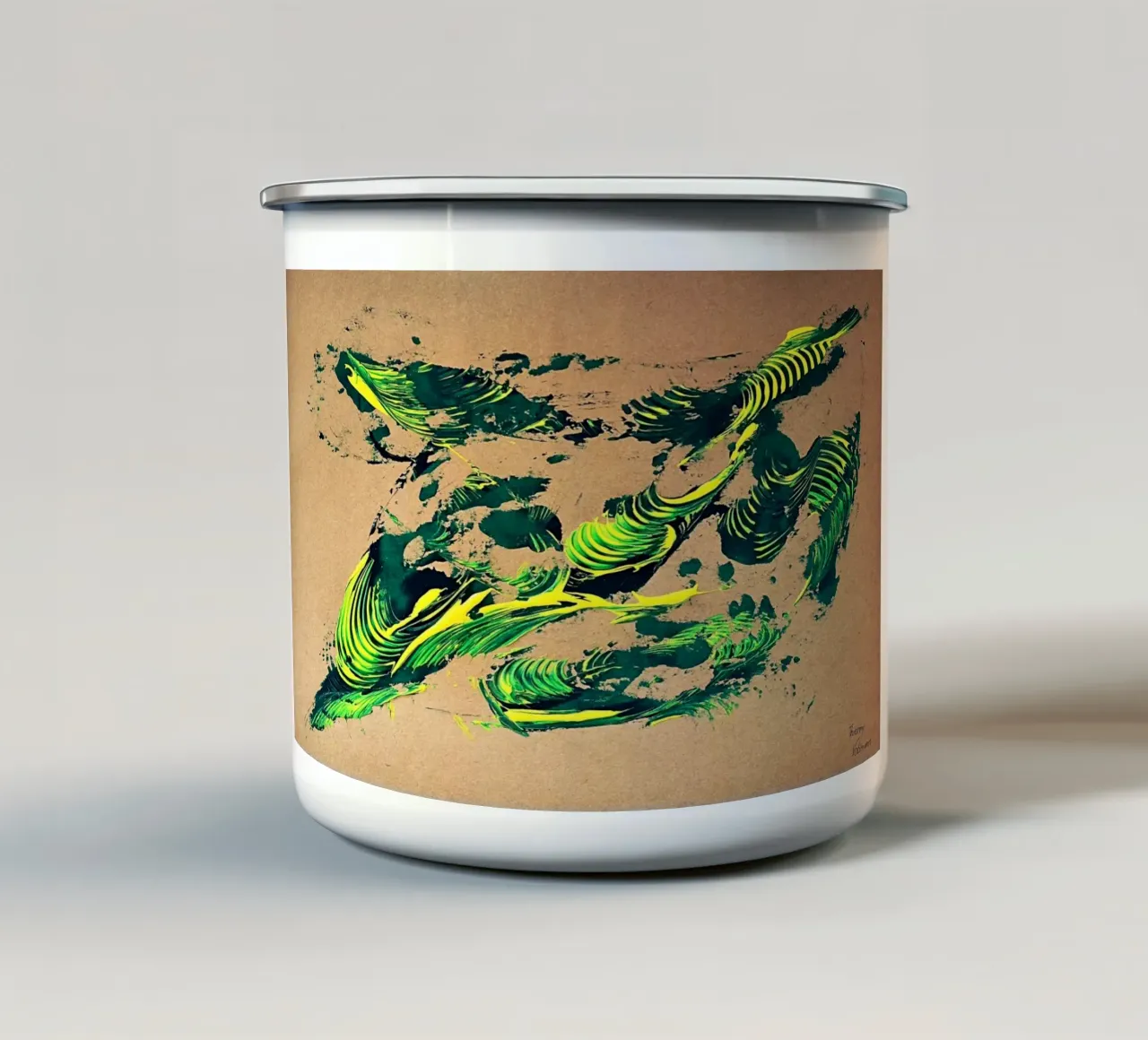 NATURAL STYLE 53 tazza in smalto da Thierry Vobmann Abstract painting