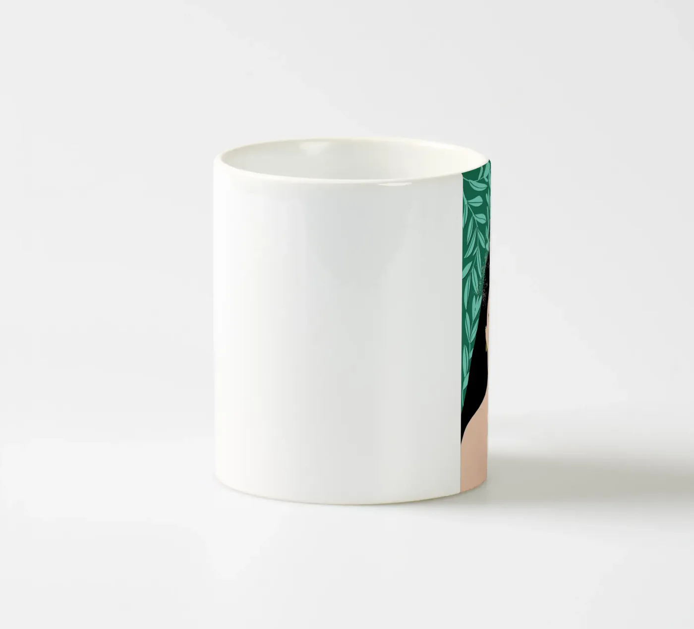 Peacock ceramic mug by Céleste Wallaert