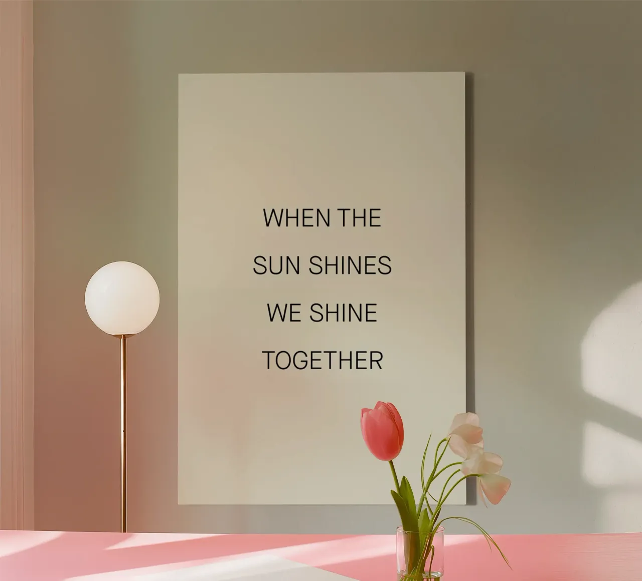 When the Sun Shines 02 tela con Cornice a cassetta da Studio One