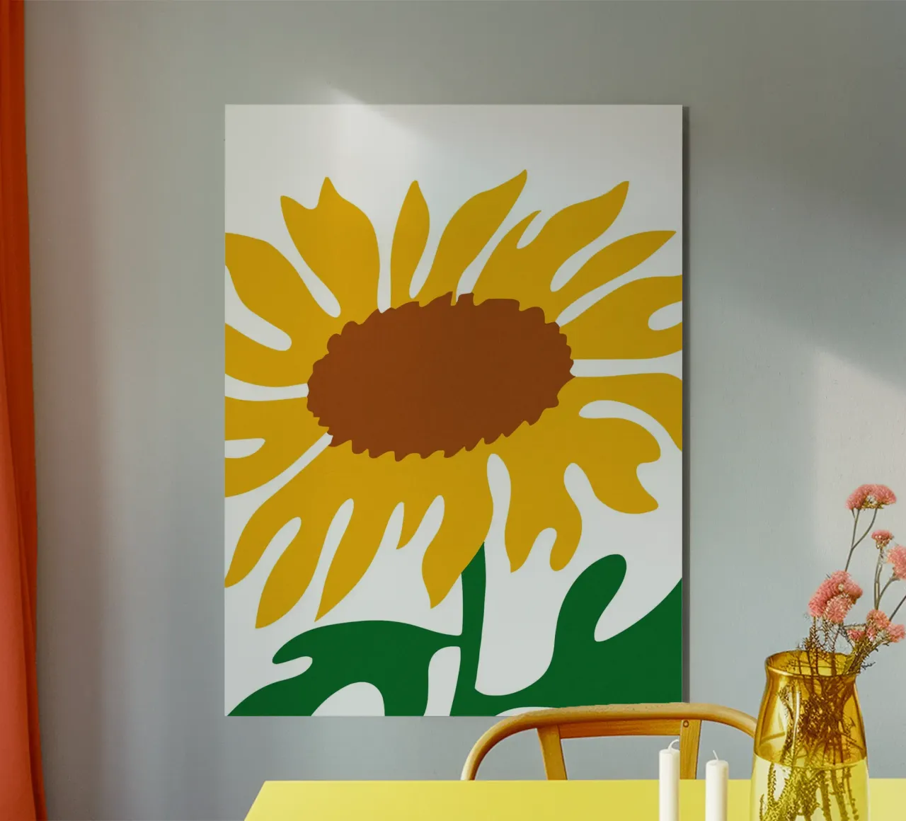 Large sunflower pannello forex da LisaArtes
