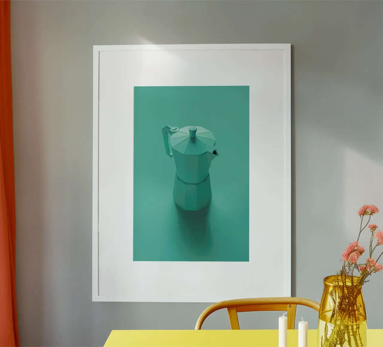 Green Dreams poster con telaio in plastica da Róbert Farkas