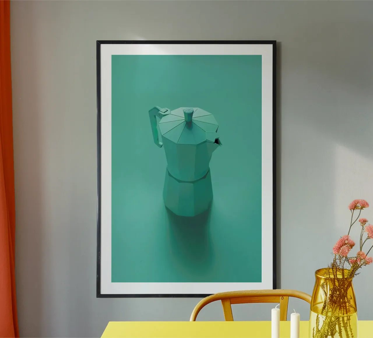 Green Dreams poster con telaio in plastica da Róbert Farkas