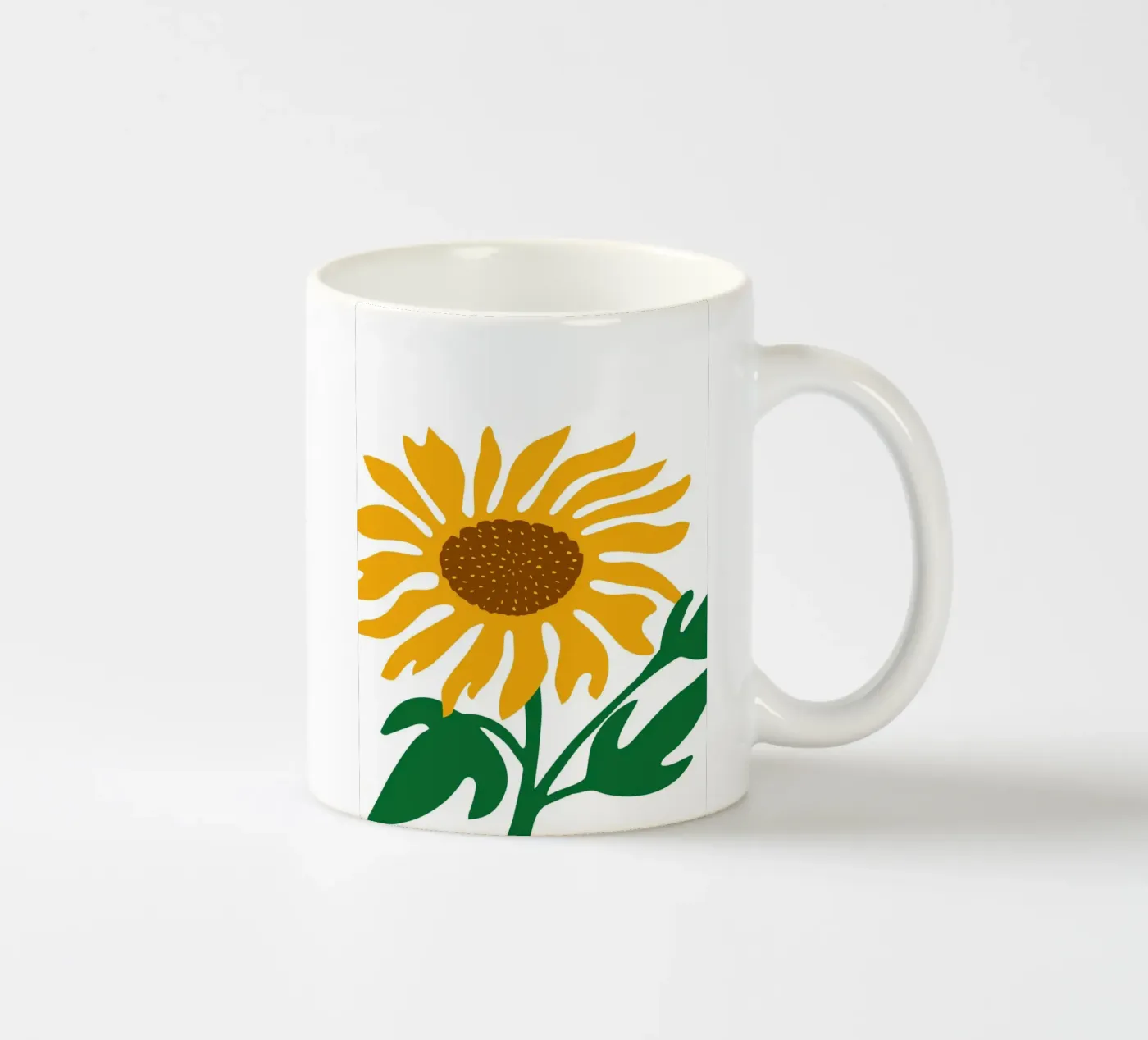 Sunflower ceramic mug by LisaArtes