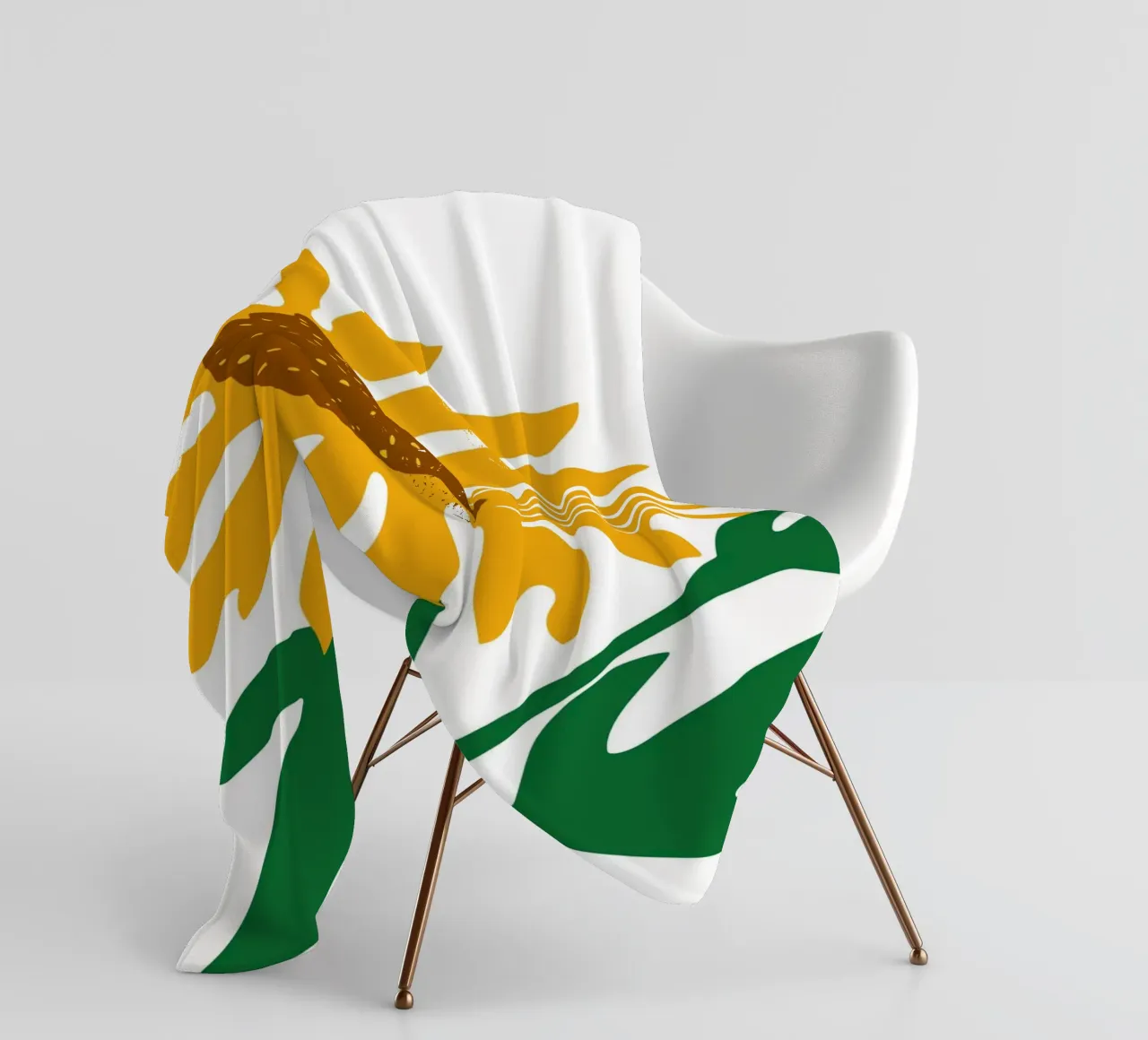 Sunflower fleece blanket by LisaArtes