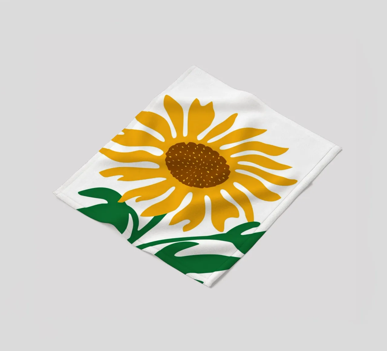 Sunflower fleece blanket by LisaArtes