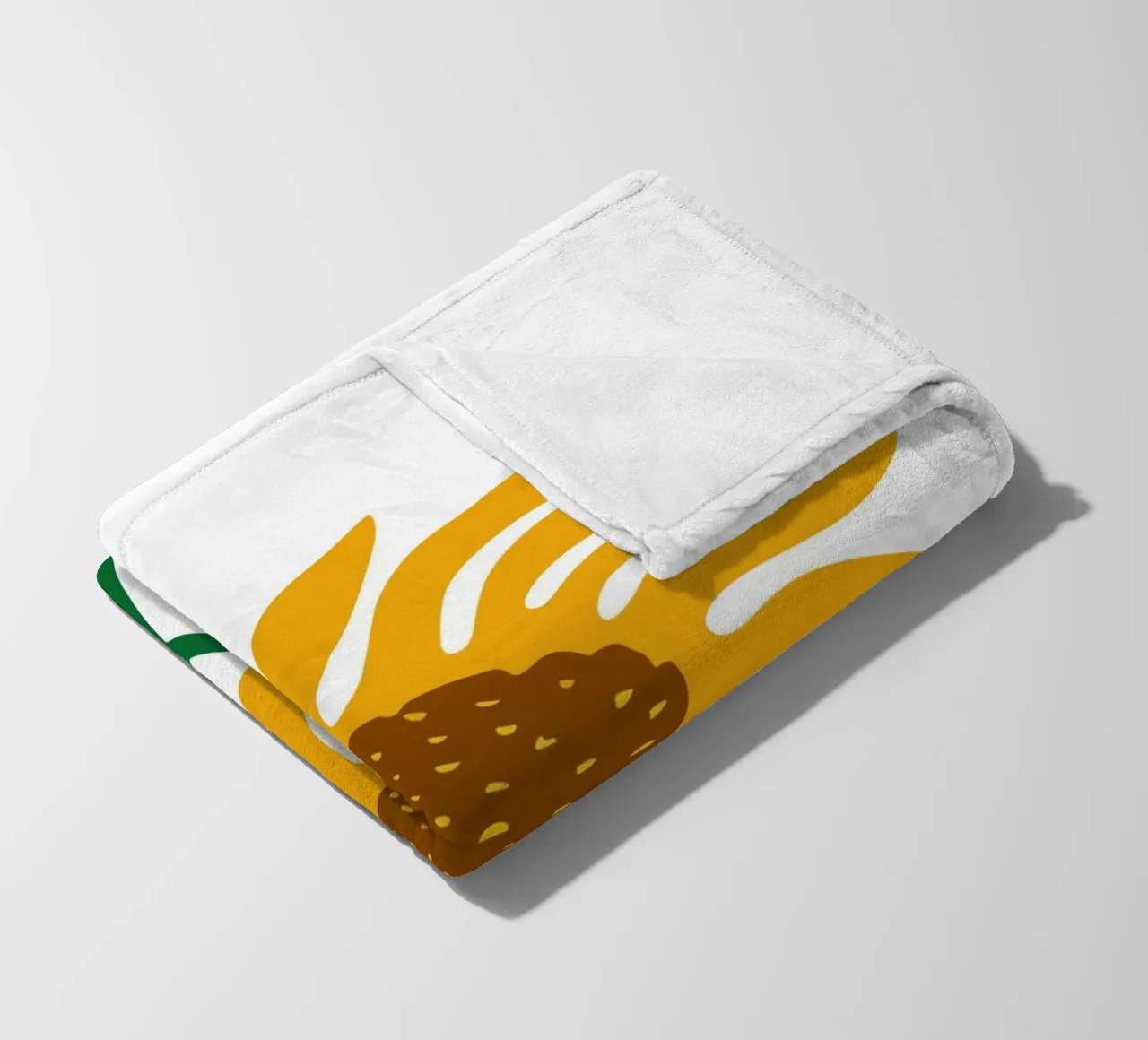 Sunflower fleece blanket by LisaArtes
