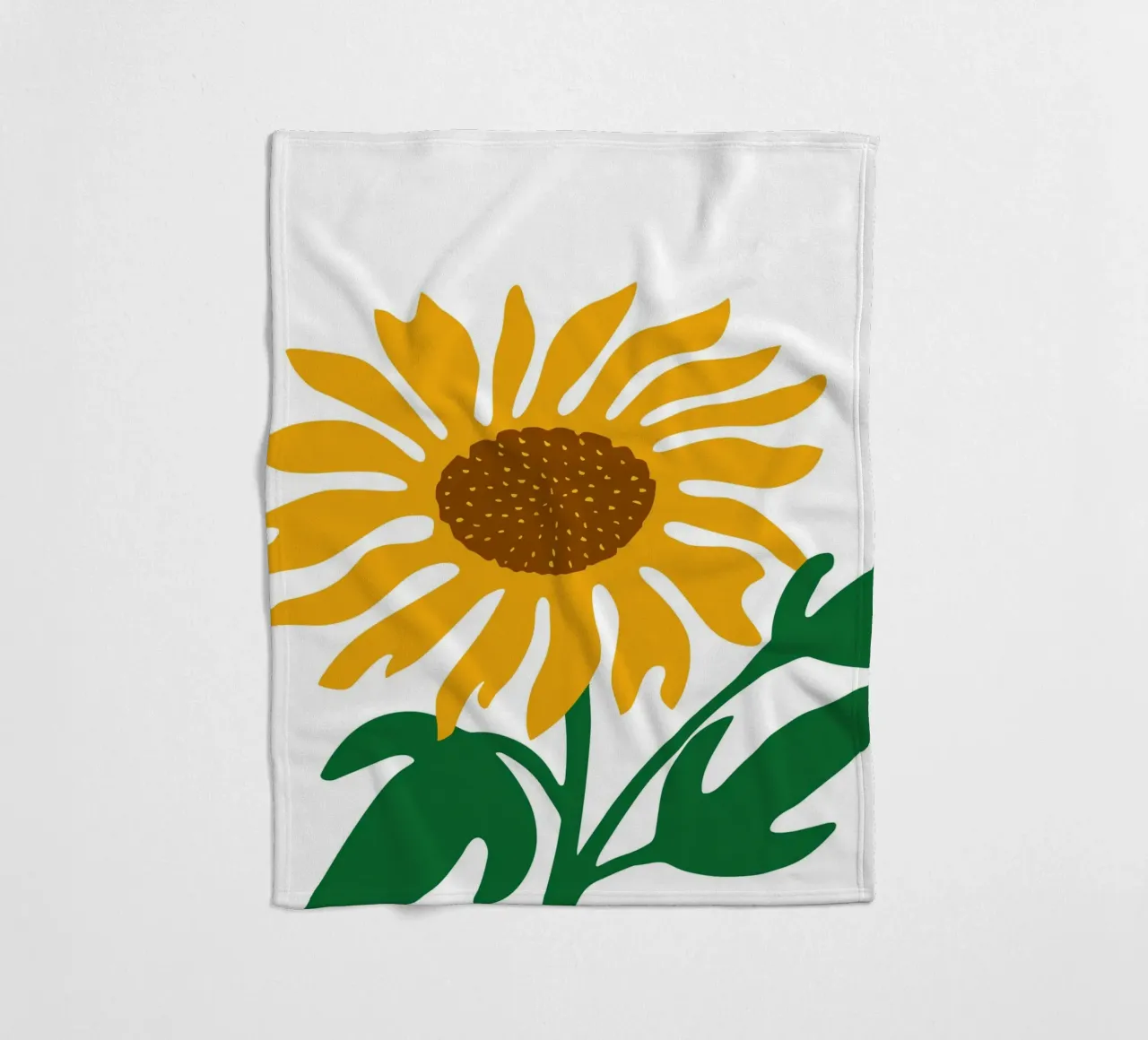 Sunflower fleece blanket by LisaArtes