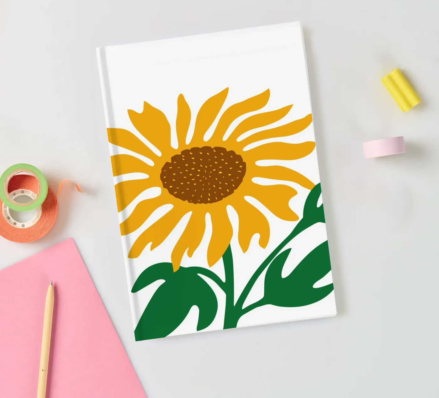Sunflower notebook by LisaArtes
