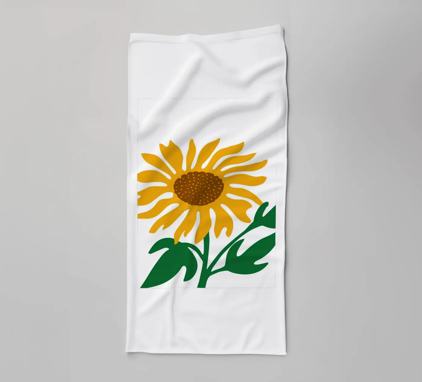 Sunflower towel by LisaArtes