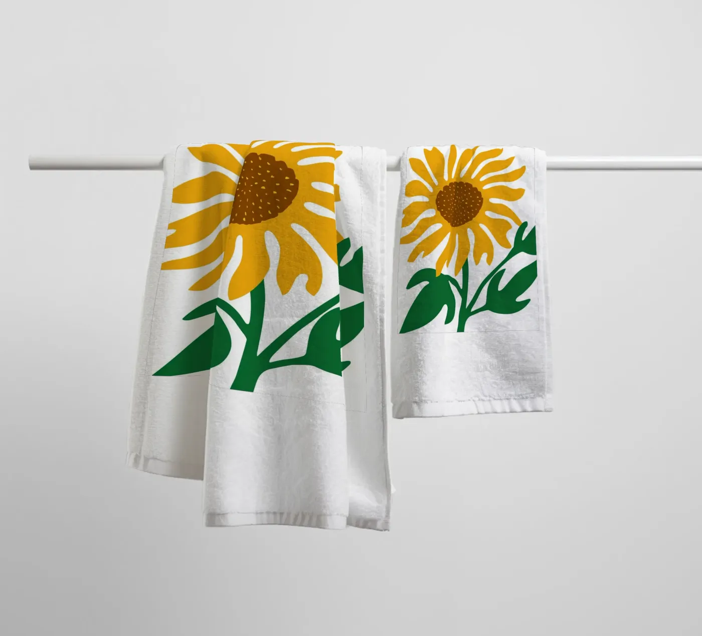 Sunflower towel by LisaArtes