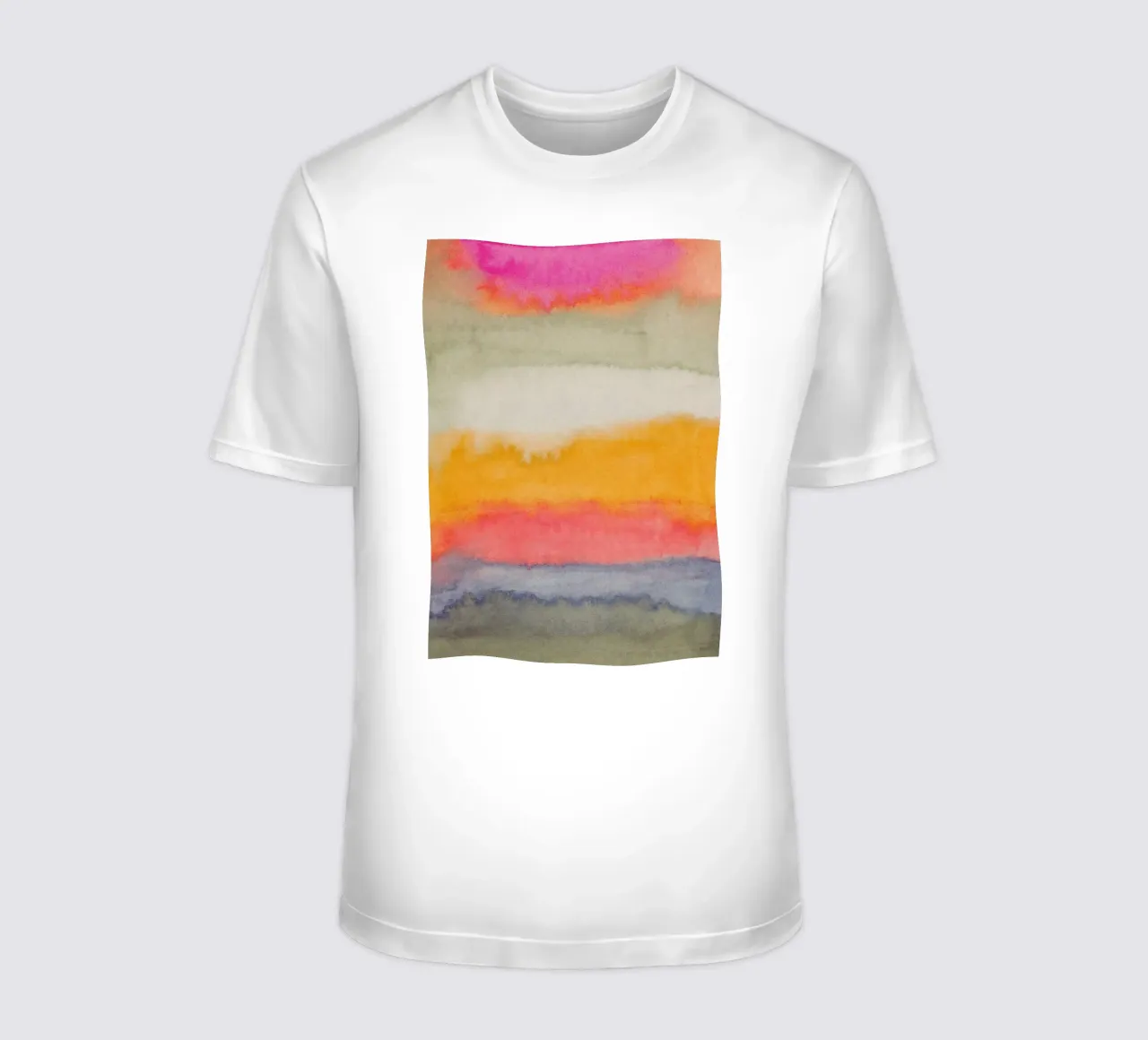 Strati colorati / Strisce orizzontali acquerellate t-shirt da Alisa Galitsyna