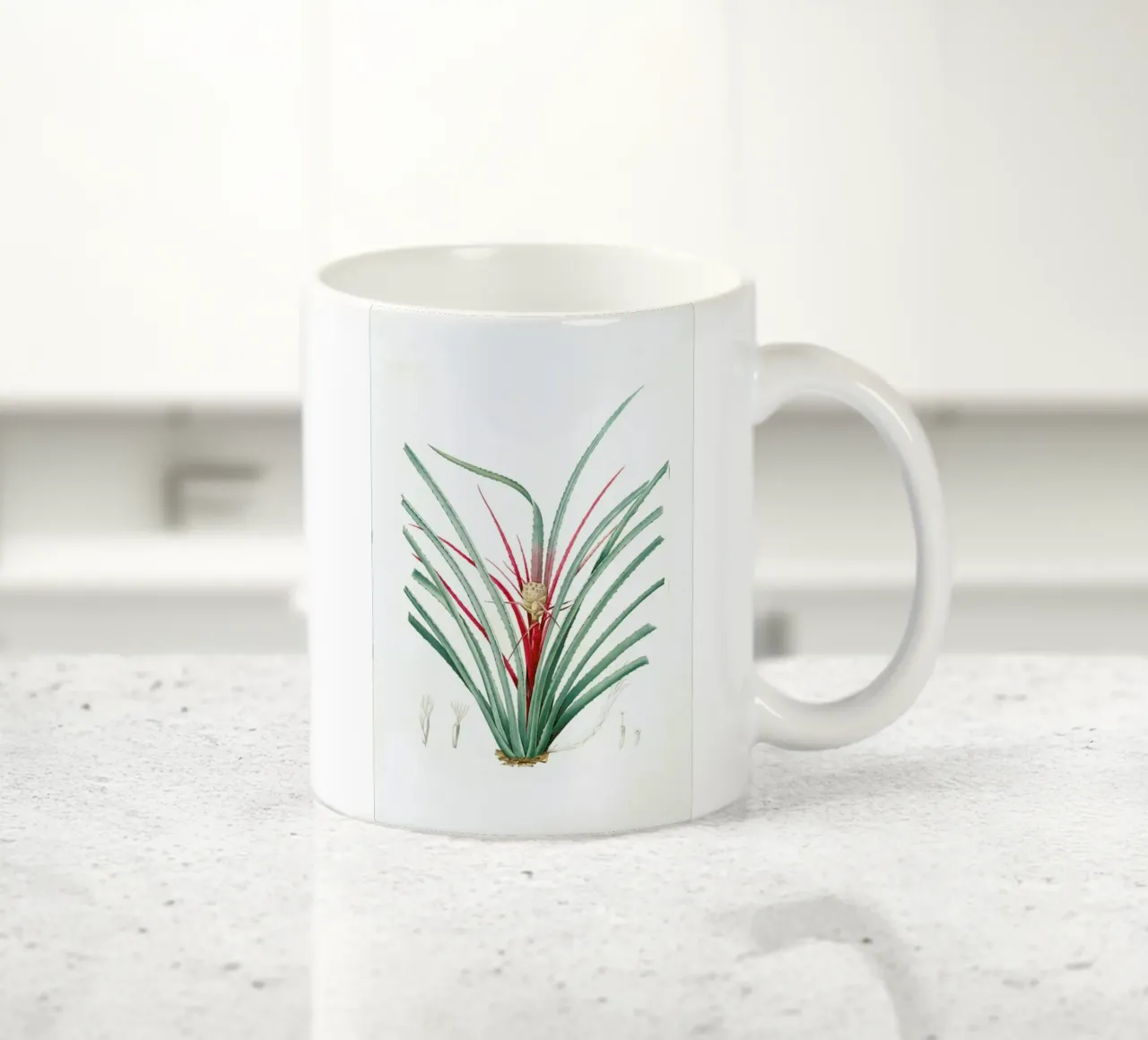 Bromella Karatas, Karatas Plumieri, Ananas karatas -Pierre Joseph Keramik Tasse von Artokoloro Quint Lox Ltd