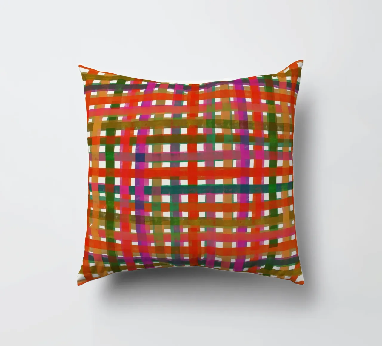 Plaid colorato #3 cuscino da Alisa Galitsyna