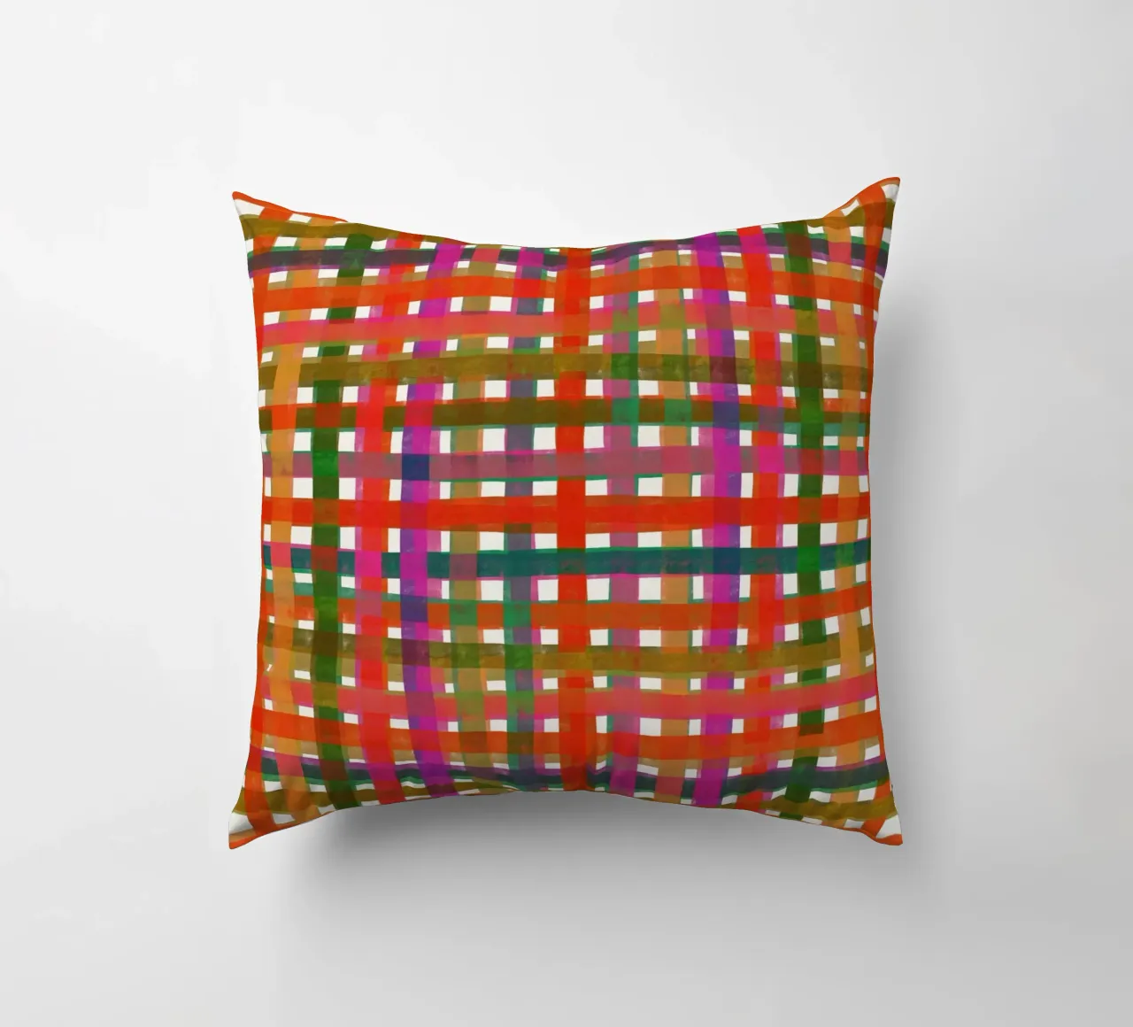 Plaid colorato #3 cuscino da Alisa Galitsyna