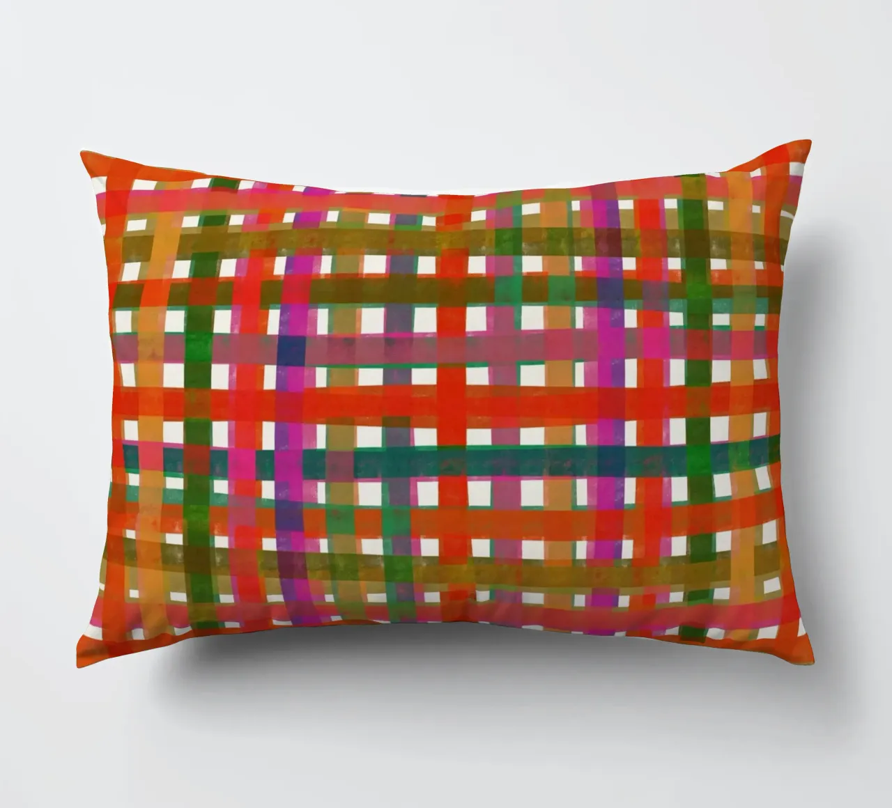 Plaid colorato #3 cuscino da Alisa Galitsyna