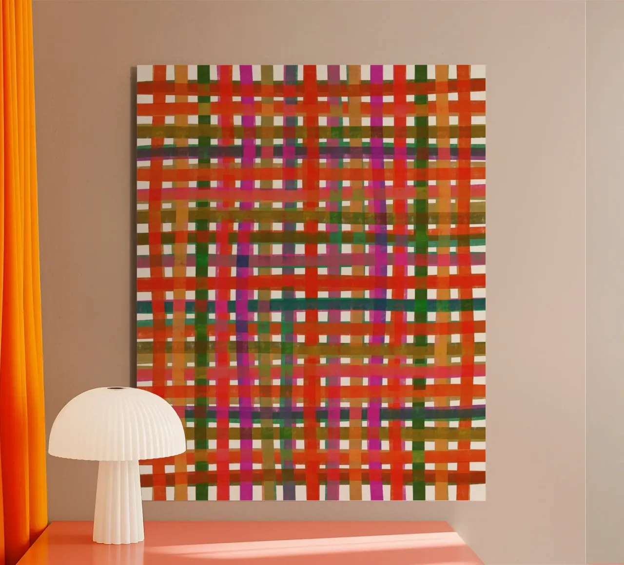Plaid colorato #3 alluminio dibond da Alisa Galitsyna