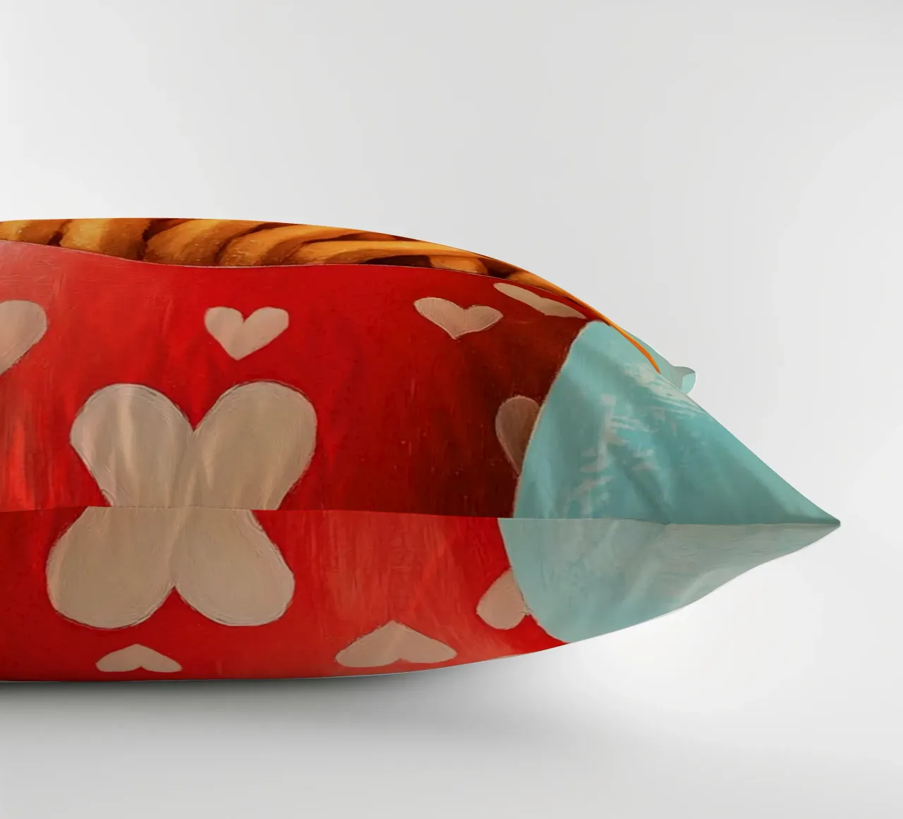 Frites Amour avec cœur coussin de Carinaprint