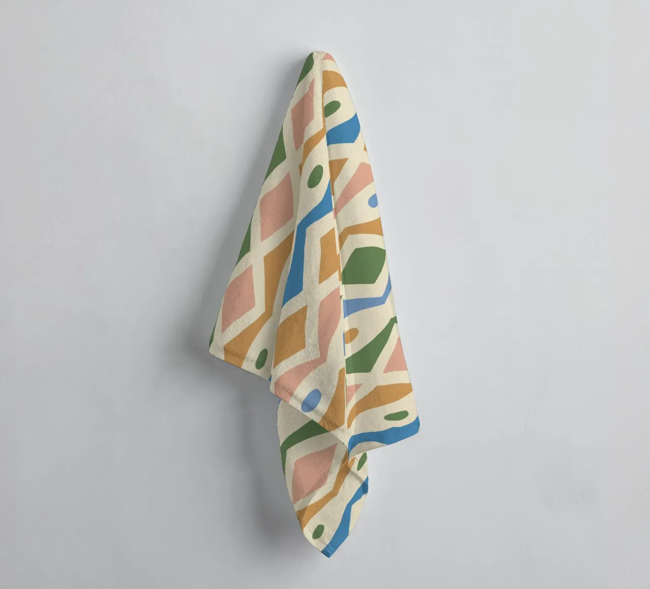 Simple Hand-cut Pattern #3 towel by Alisa Galitsyna