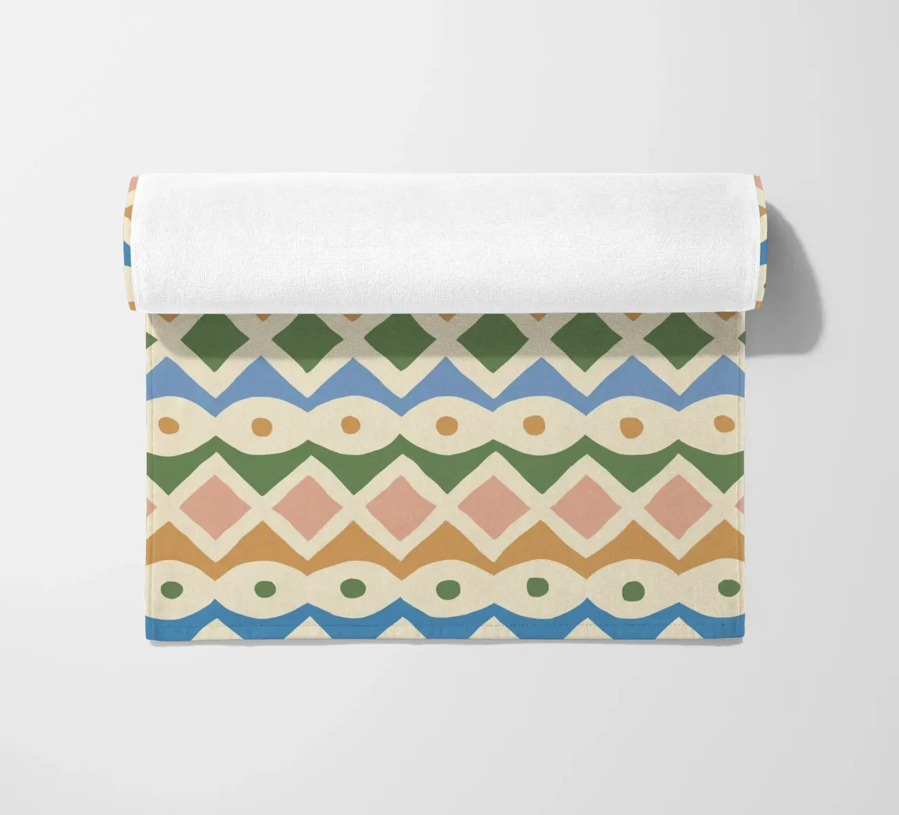 Simple Hand-cut Pattern #3 beach towel by Alisa Galitsyna