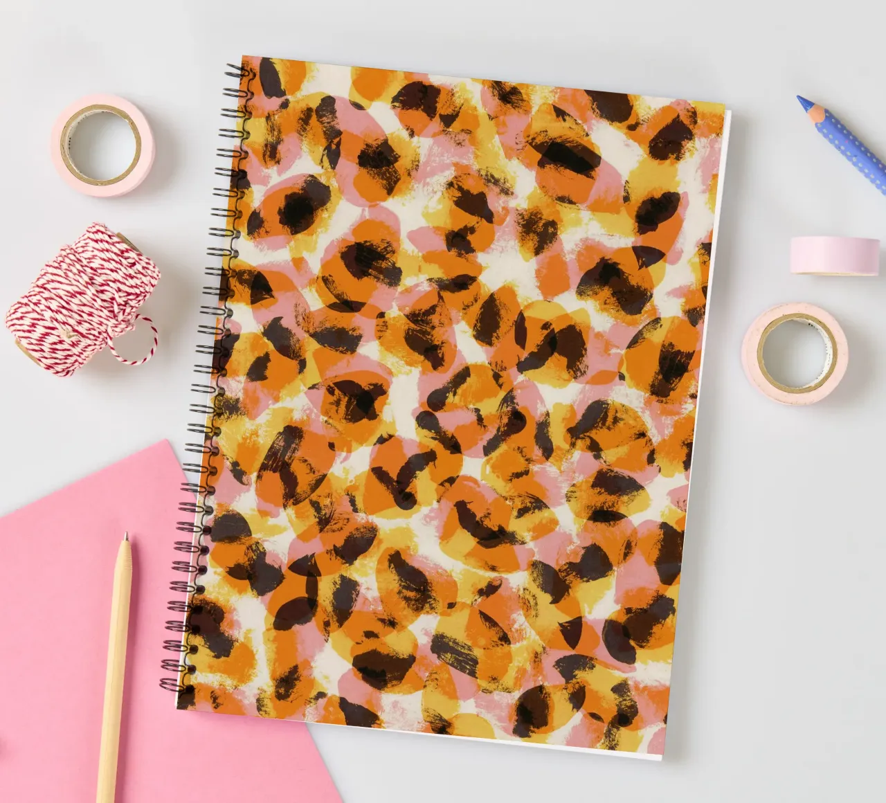 Vibrant Brush Strokes #1 spiral notebook by Alisa Galitsyna