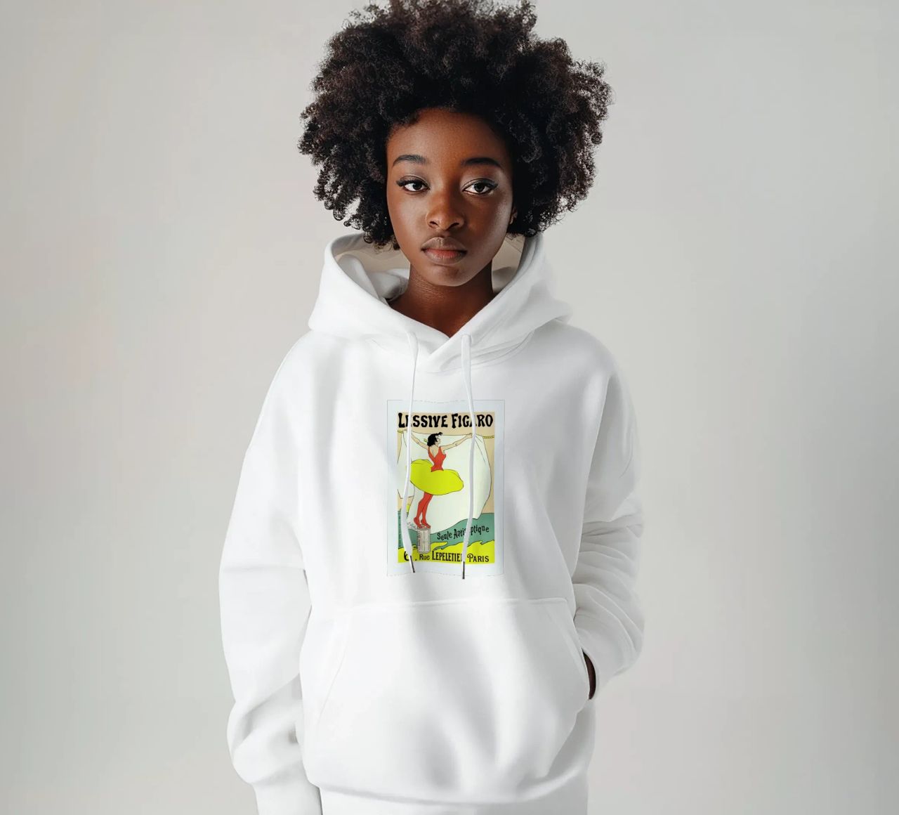 Poster for Lessive Figaro - Léo Gausson sudadera con capucha de Artokoloro Quint Lox Ltd