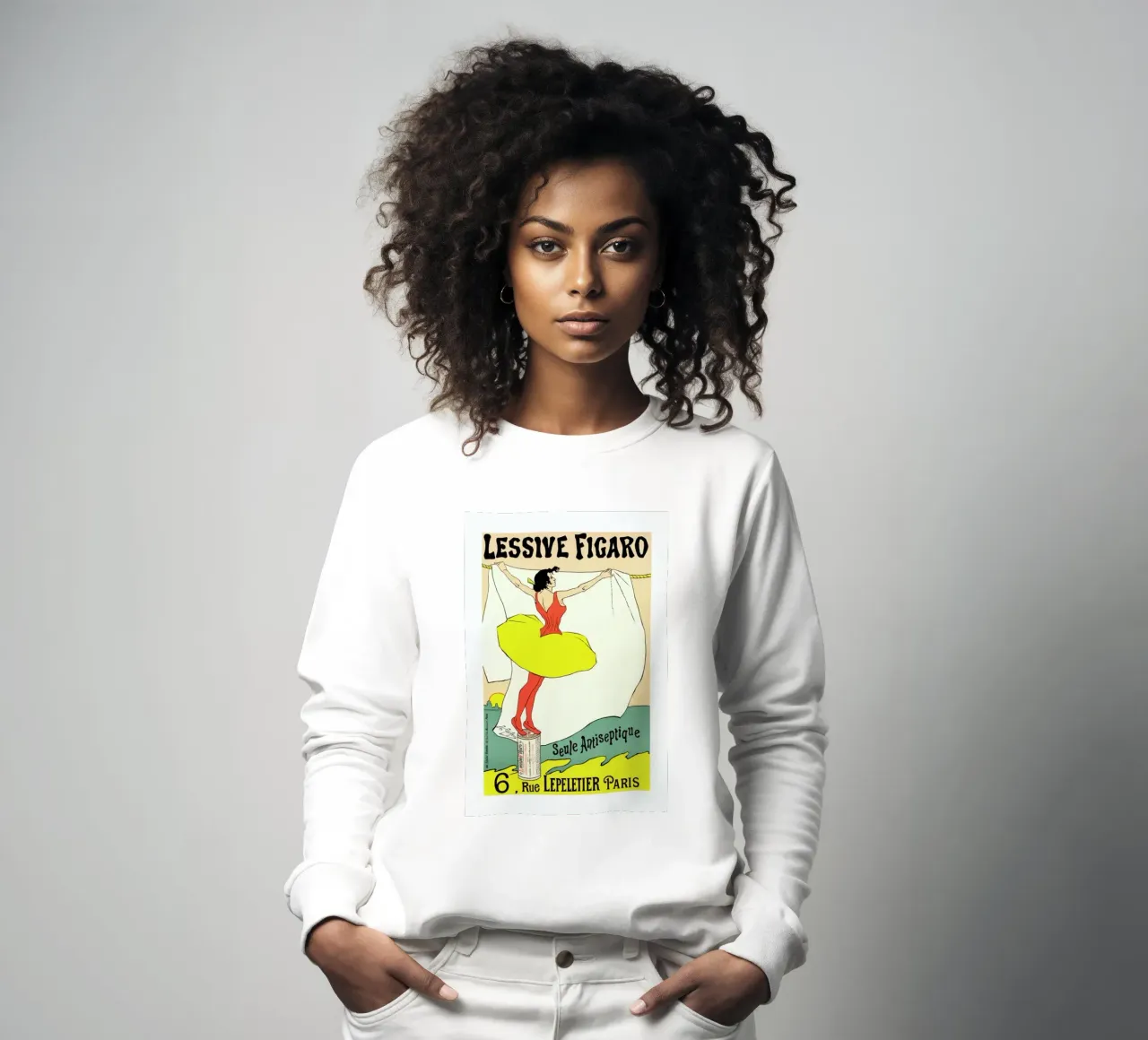 Poster for Lessive Figaro - Léo Gausson sweatshirt van Artokoloro Quint Lox Ltd