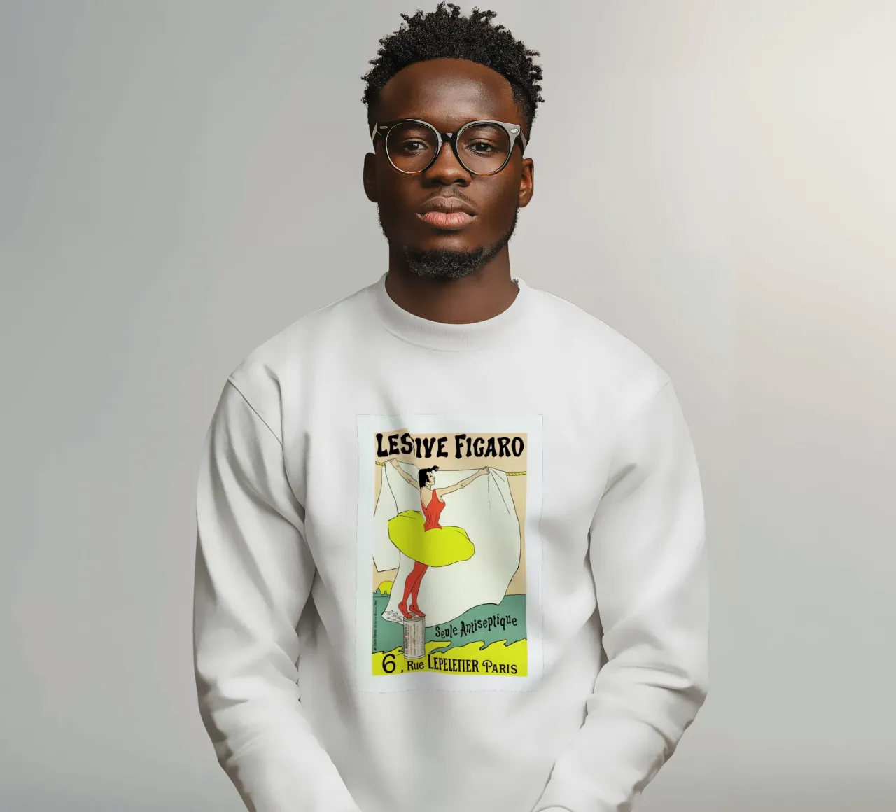 Poster for Lessive Figaro - Léo Gausson felpa da Artokoloro Quint Lox Ltd