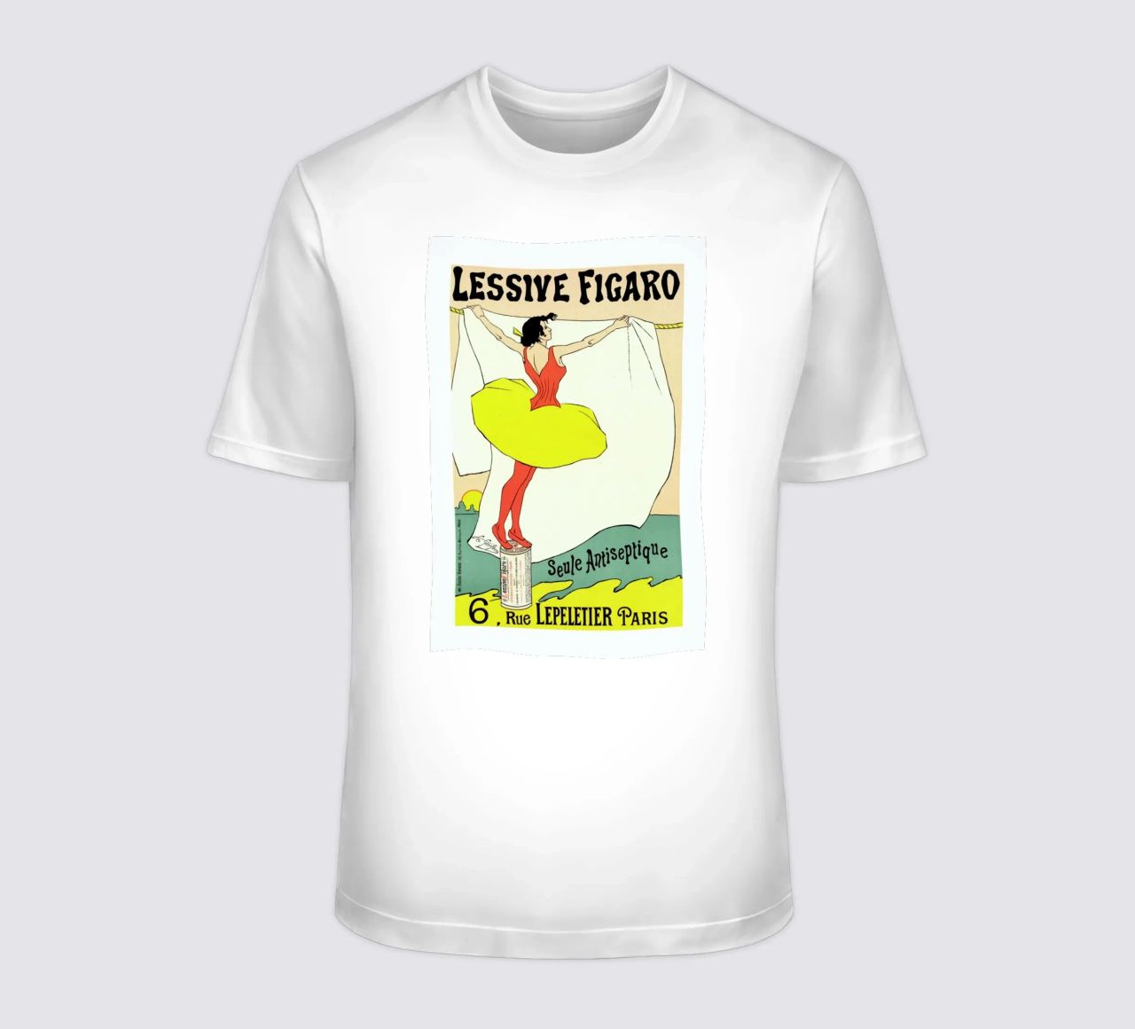 Poster for Lessive Figaro - Léo Gausson camiseta de Artokoloro Quint Lox Ltd